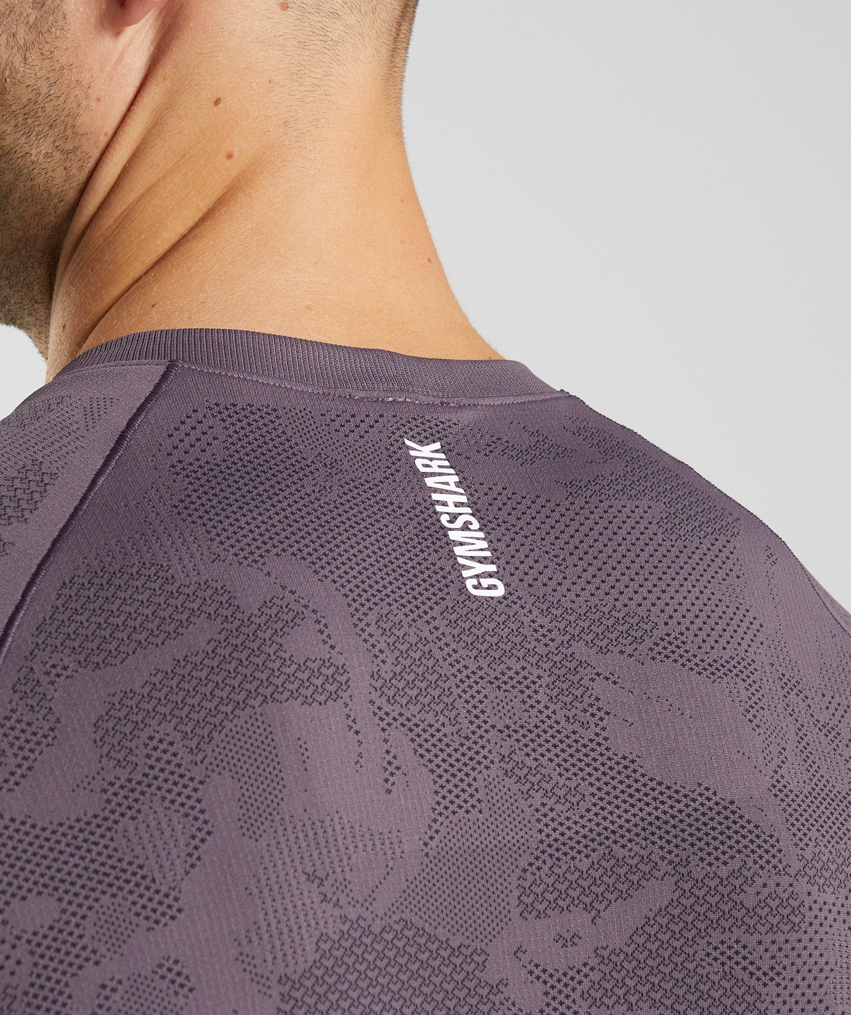 Gymshark Geo Seamless Long Sleeve T-Shirt - Musk Lilac/Black - Image 5