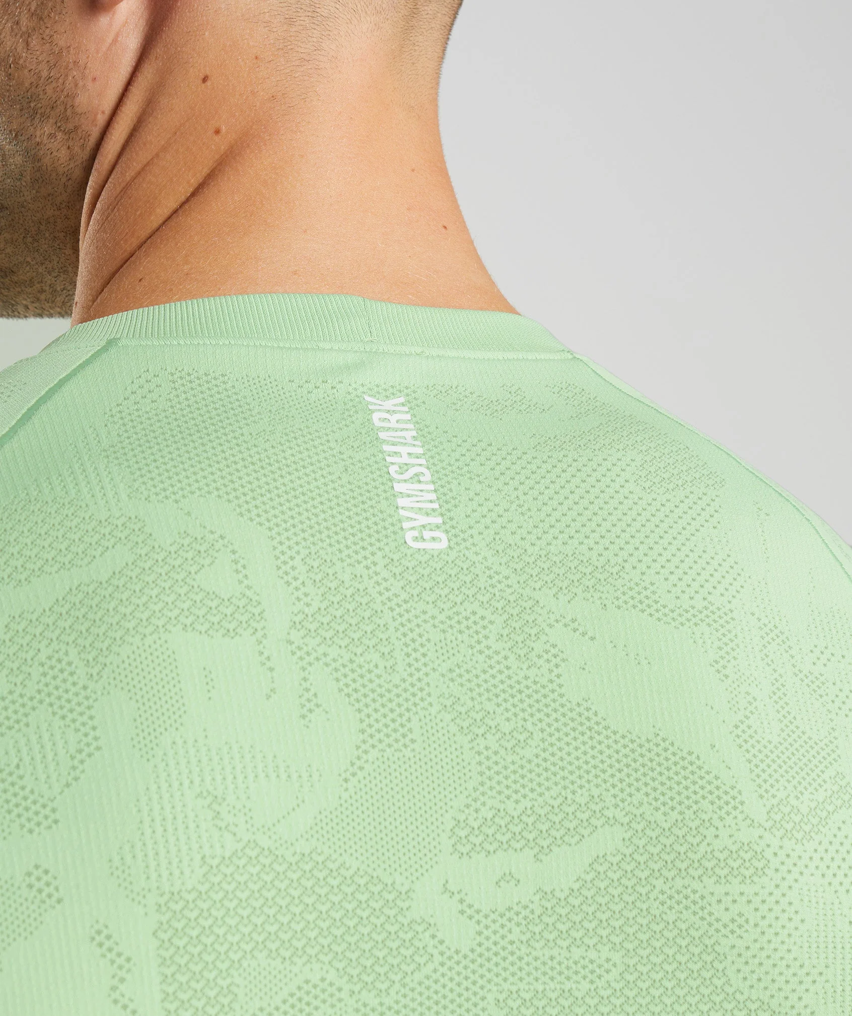 Gymshark Geo Seamless T-Shirt - Aloe Green/Tea Green - Image 5