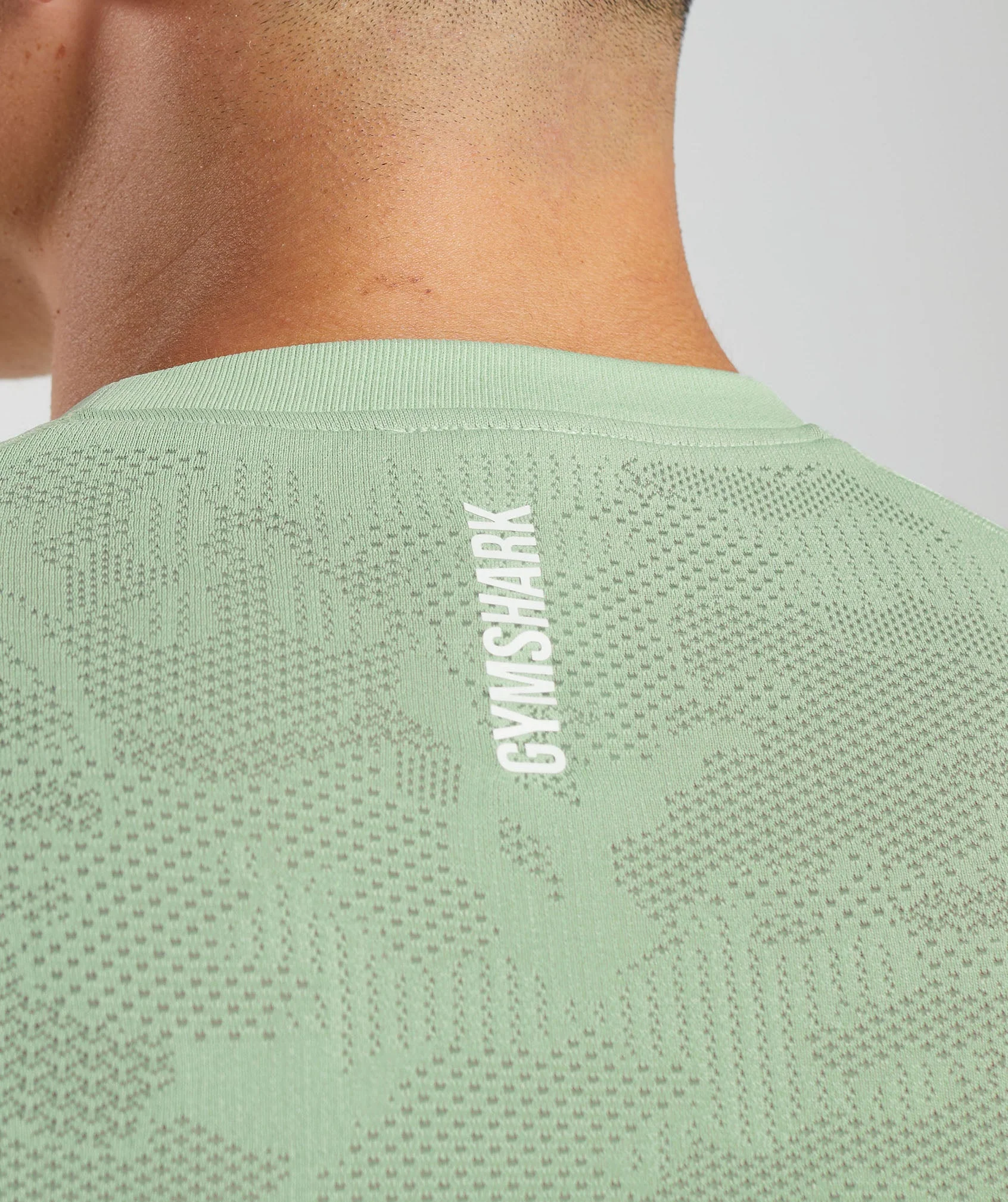 Gymshark Geo Seamless T-Shirt - Flora Green/Willow Green - Image 5