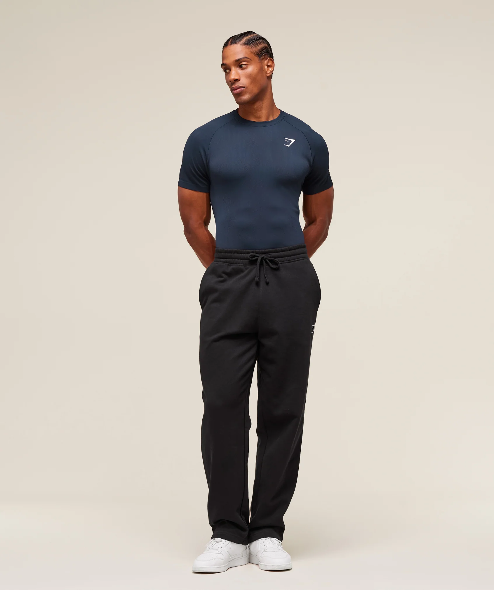 Gymshark Geo Seamless T-Shirt - Navy/Heavy Blue - Image 7