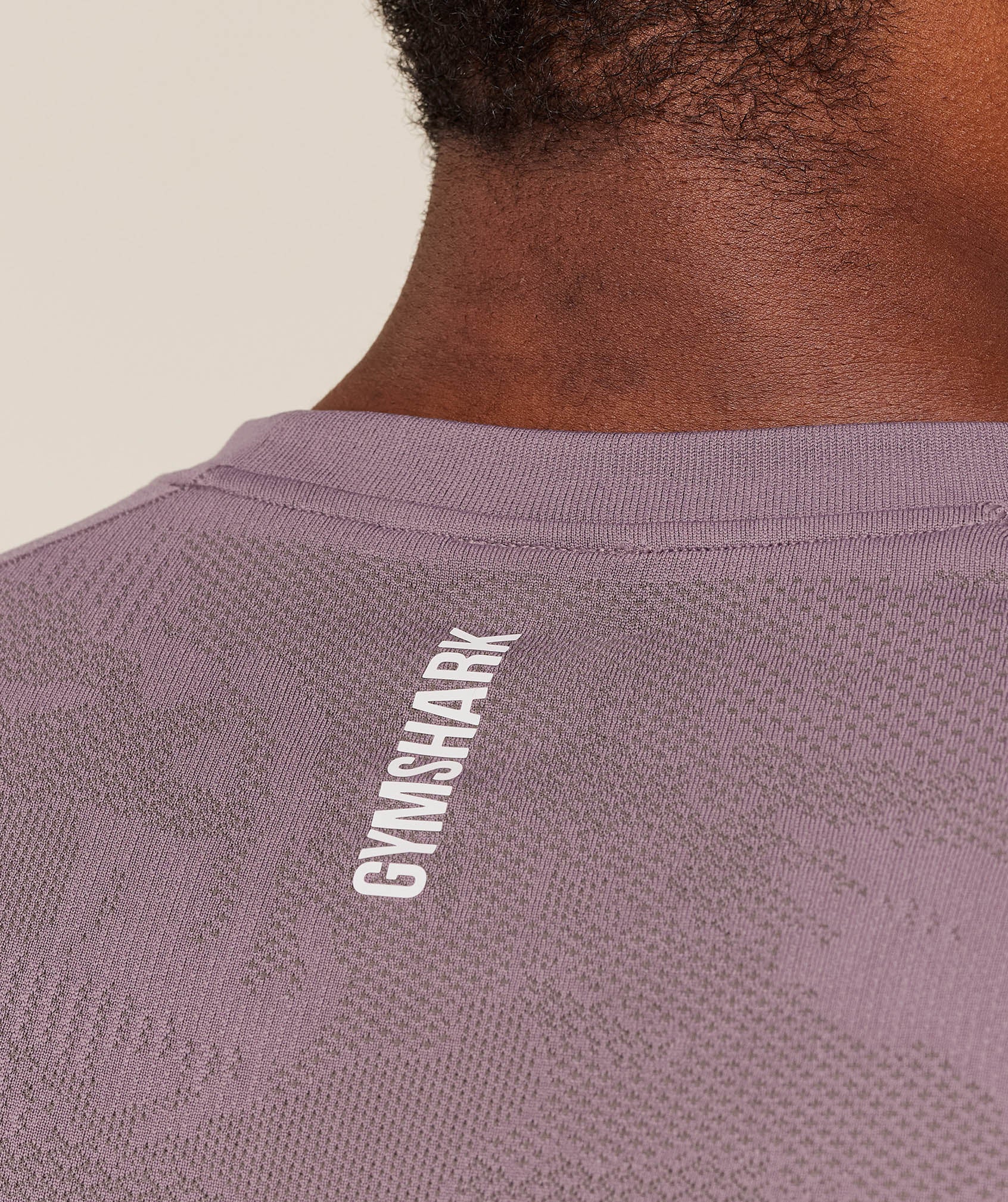 Gymshark Geo Seamless T-Shirt -  Dusk Purple /  Cool Brown - Image 6