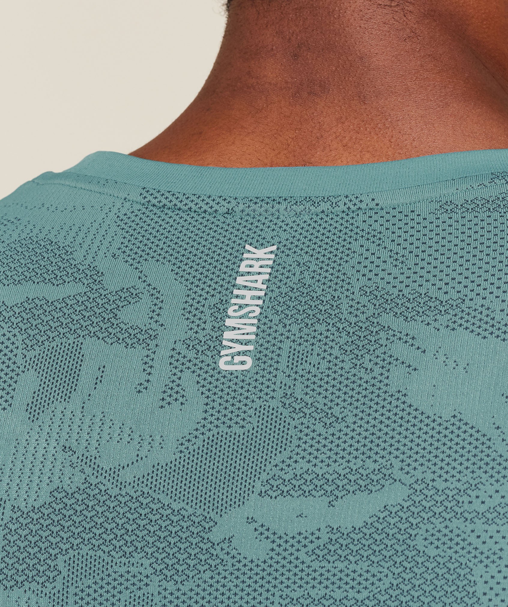Gymshark Geo Seamless Tank -  Storm Blue /  Stealth Blue - Image 6