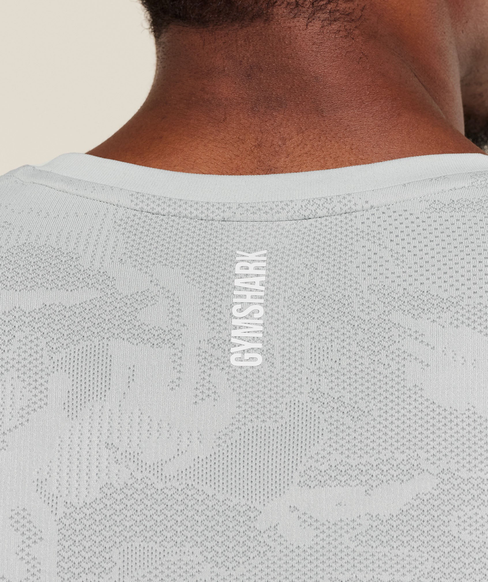 Gymshark Geo Seamless Tank - Light Grey/Smokey Grey - Image 5