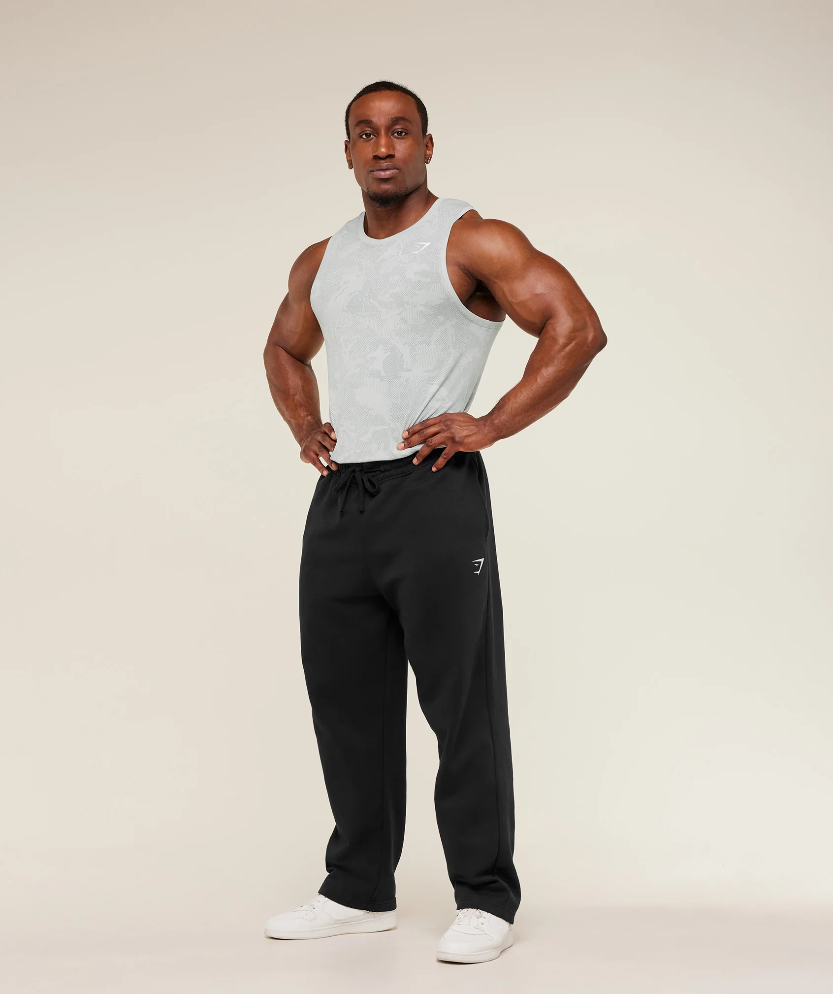 Gymshark Geo Seamless Tank - Light Grey/Smokey Grey - Image 7