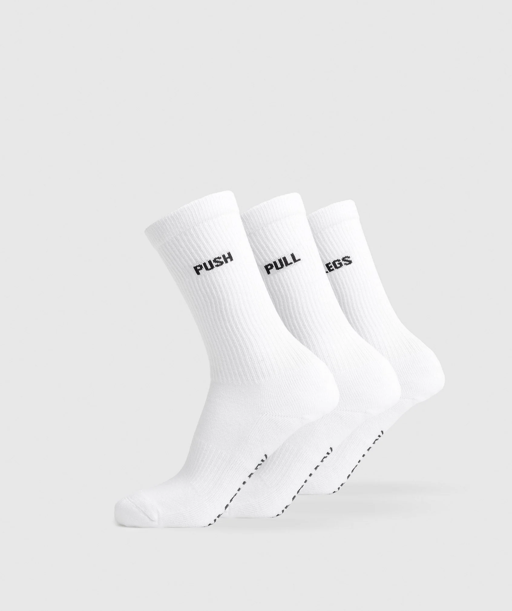 Gymshark GFX Crew Socks 3pk - White