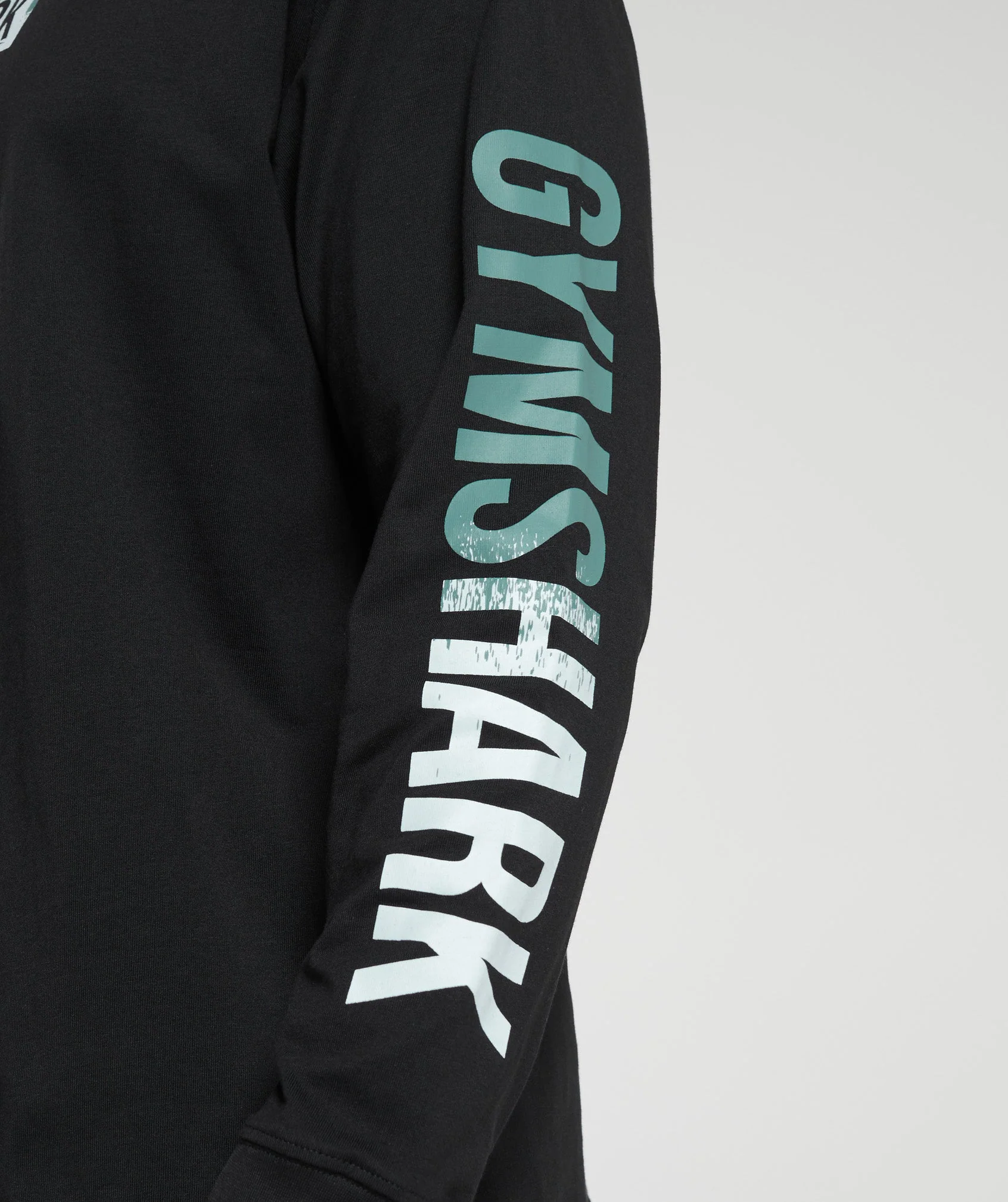 Gymshark Global Graphic Long Sleeve T-Shirt - Black - Image 6