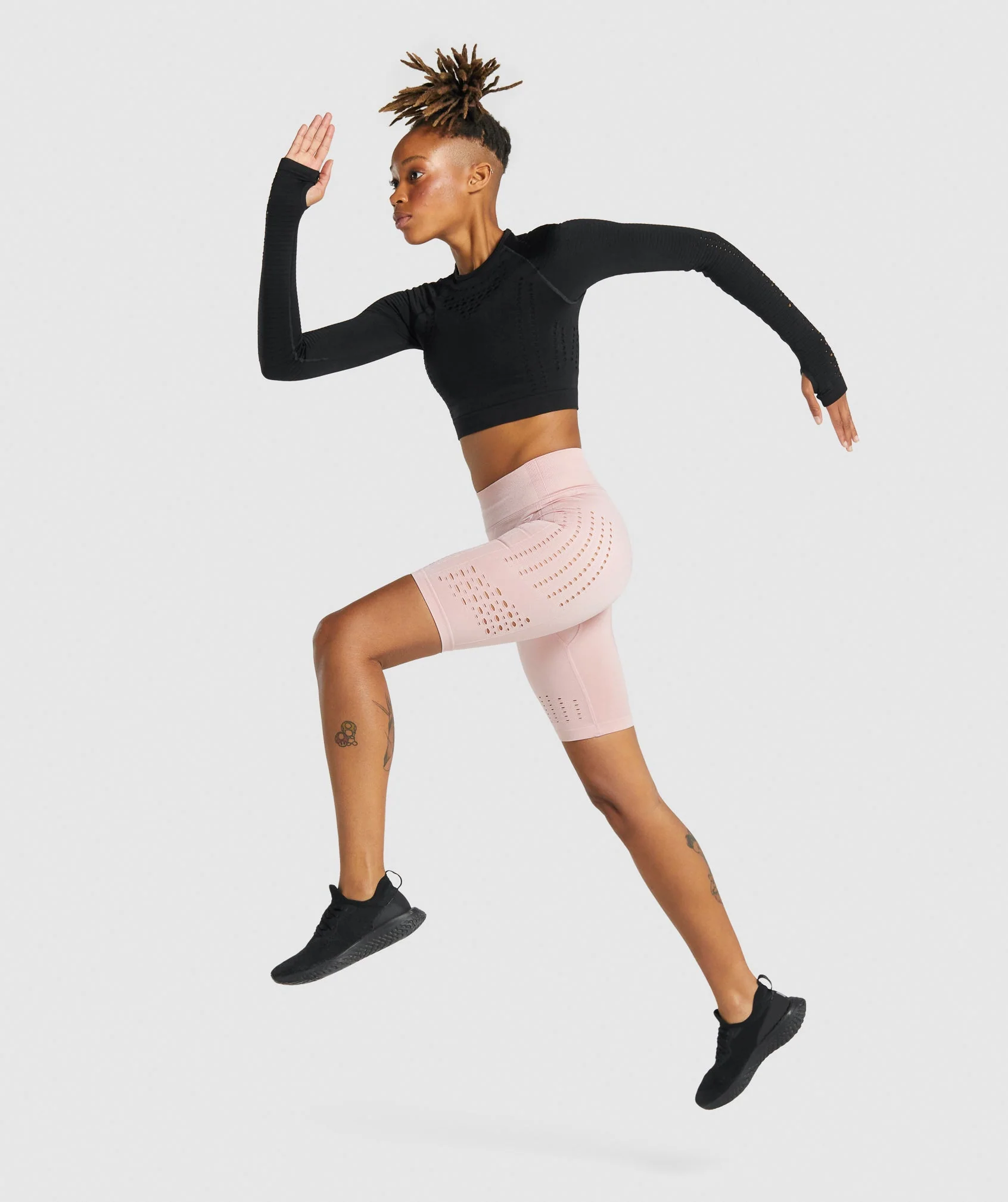 Gymshark Glow Seamless Shorts - Light Pink - Image 3