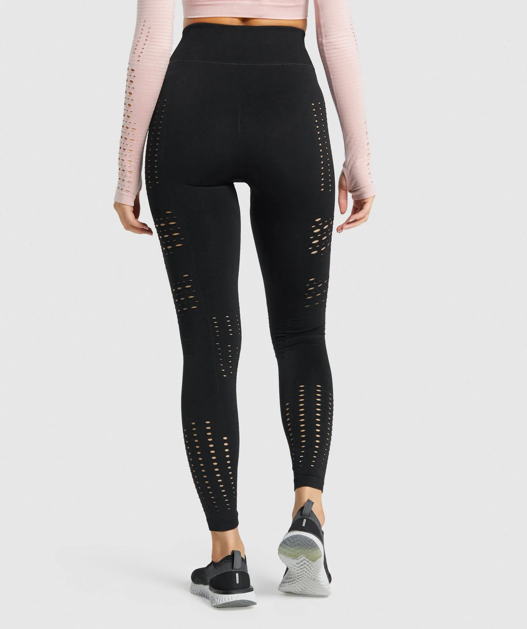 Gymshark Glow Seamless Tights - Black - Image 2