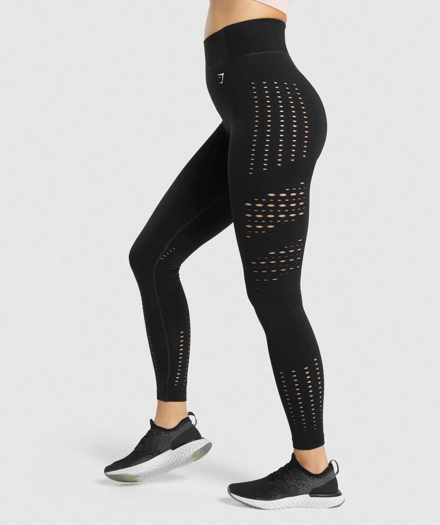 Gymshark Glow Seamless Tights - Black - Image 3