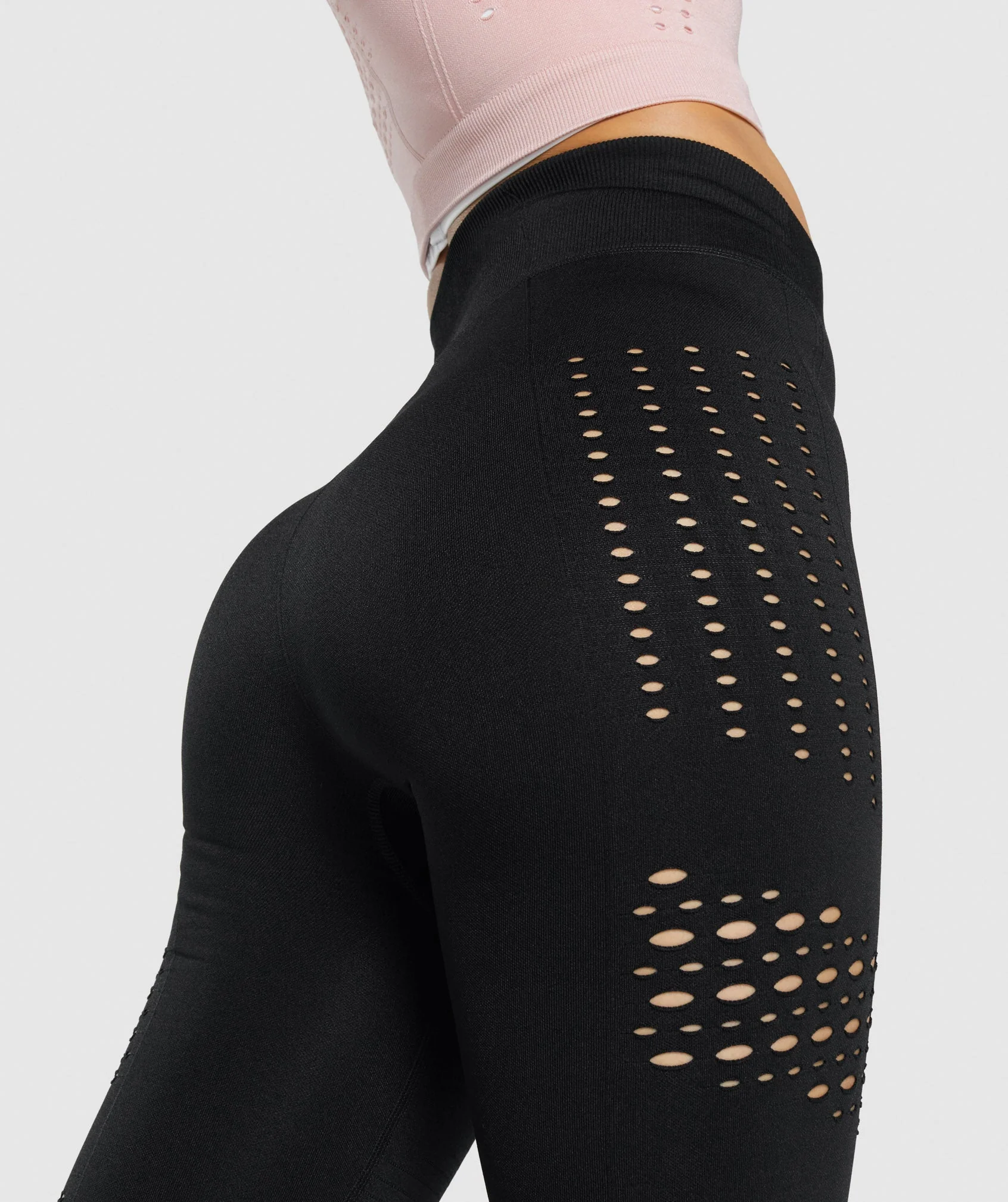 Gymshark Glow Seamless Tights - Black - Image 5