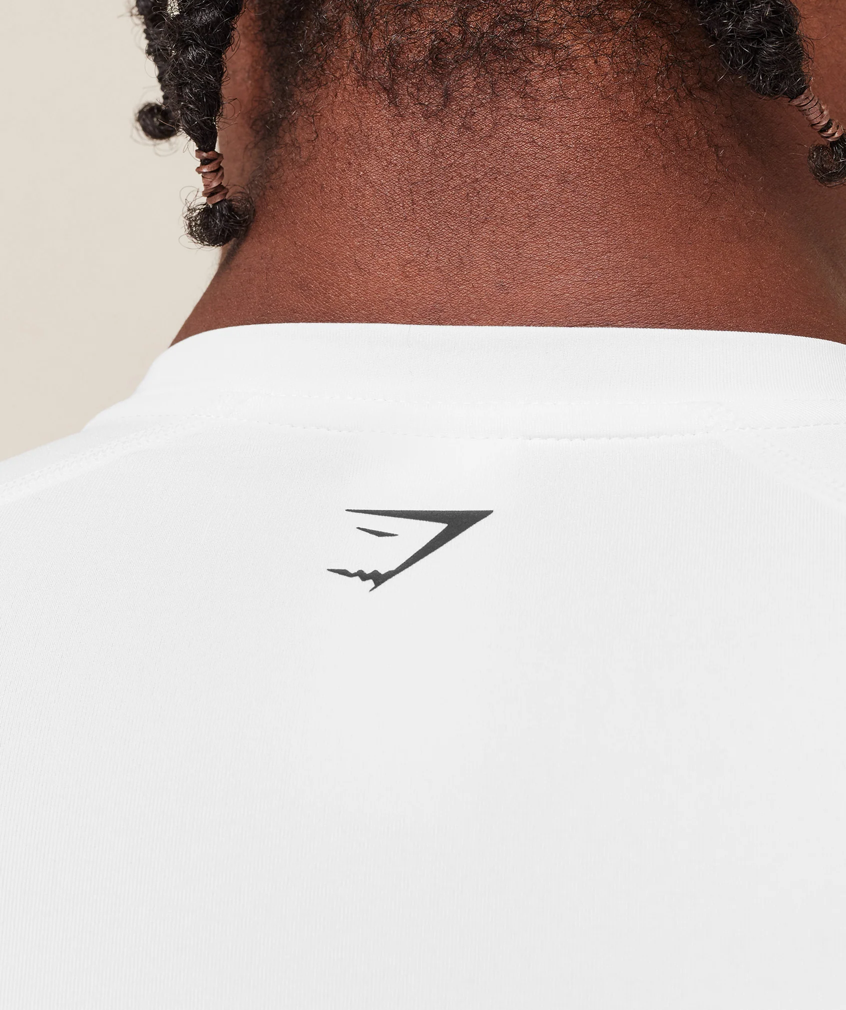 Gymshark Graphic Baselayer T-Shirt - White - Image 5