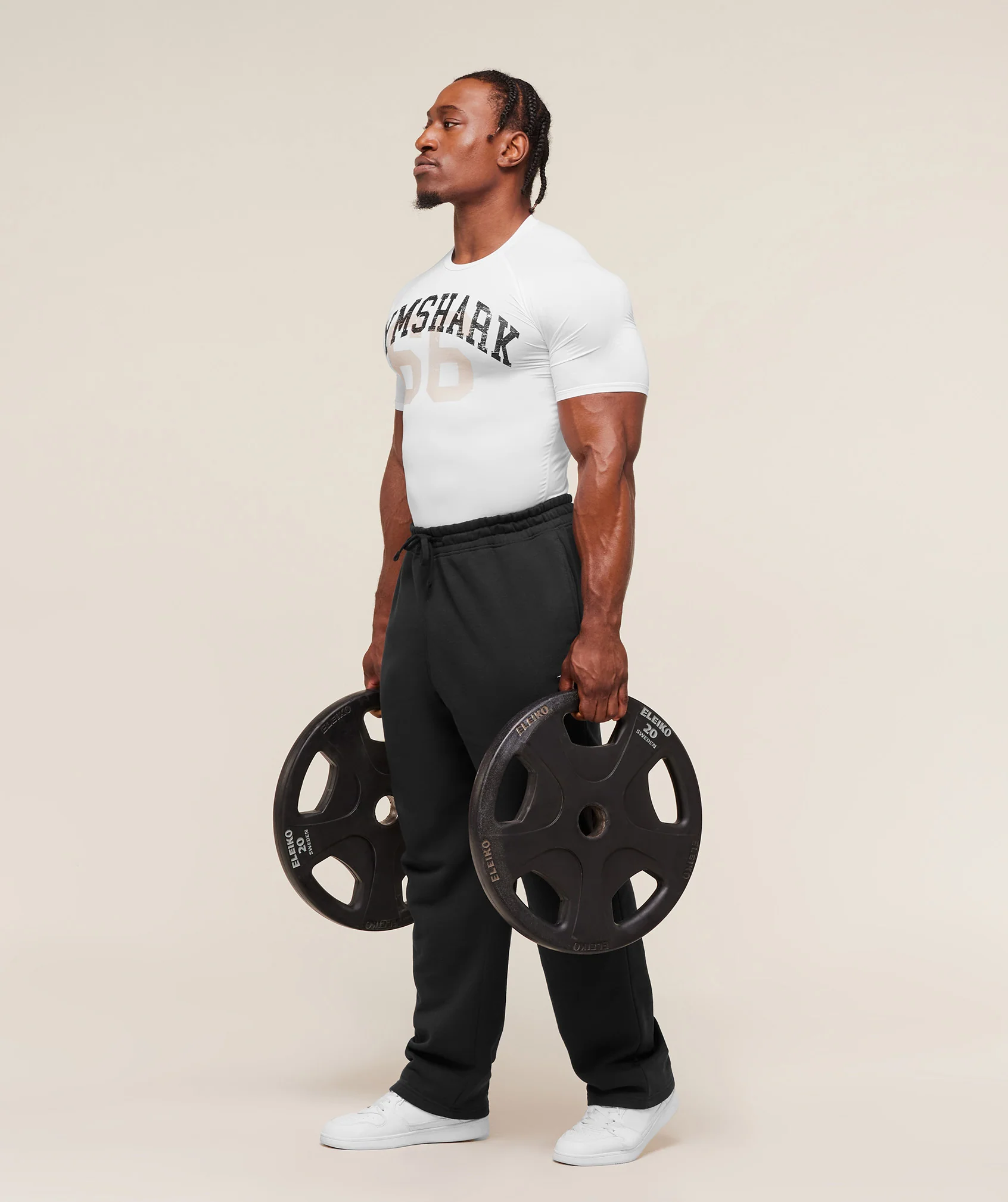 Gymshark Graphic Baselayer T-Shirt - White - Image 6