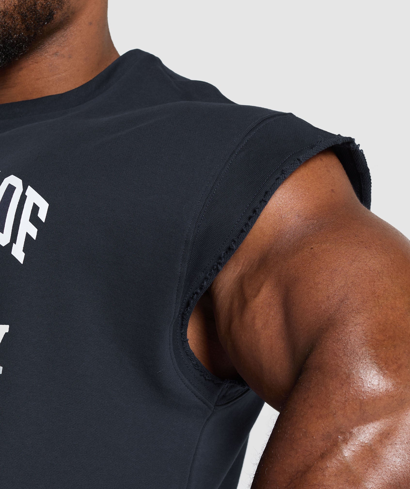 Gymshark Graphic Cut Off T-Shirt - Heavy Blue - Image 5