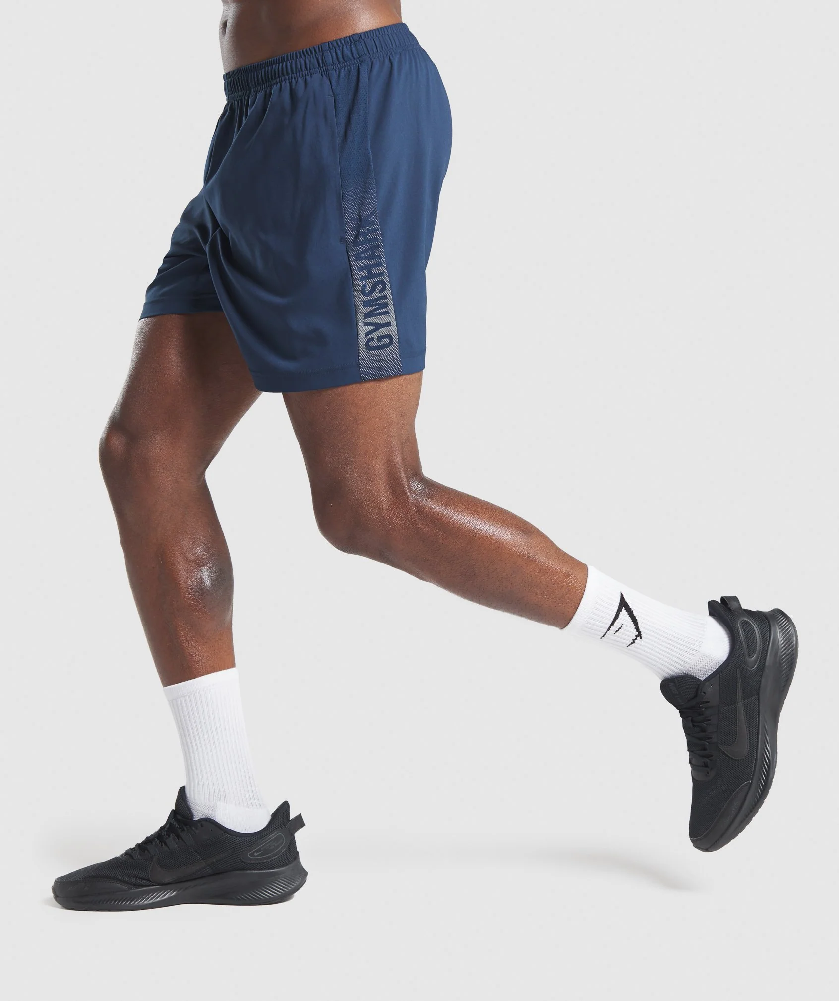 Gymshark Graphic Sport Shorts - Navy - Image 3