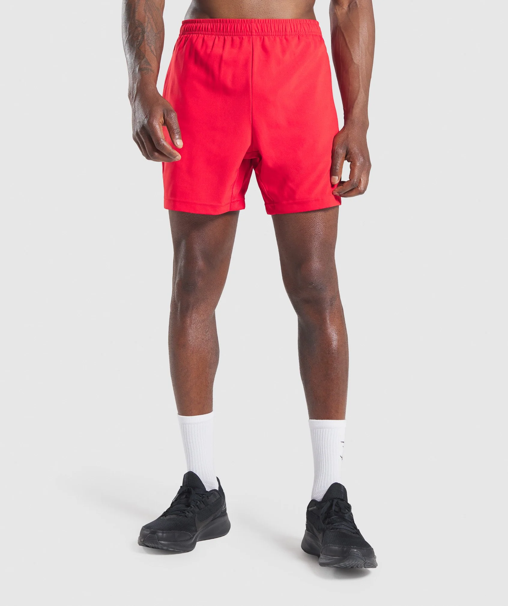 Gymshark Graphic Sport Shorts - Red - Image 3