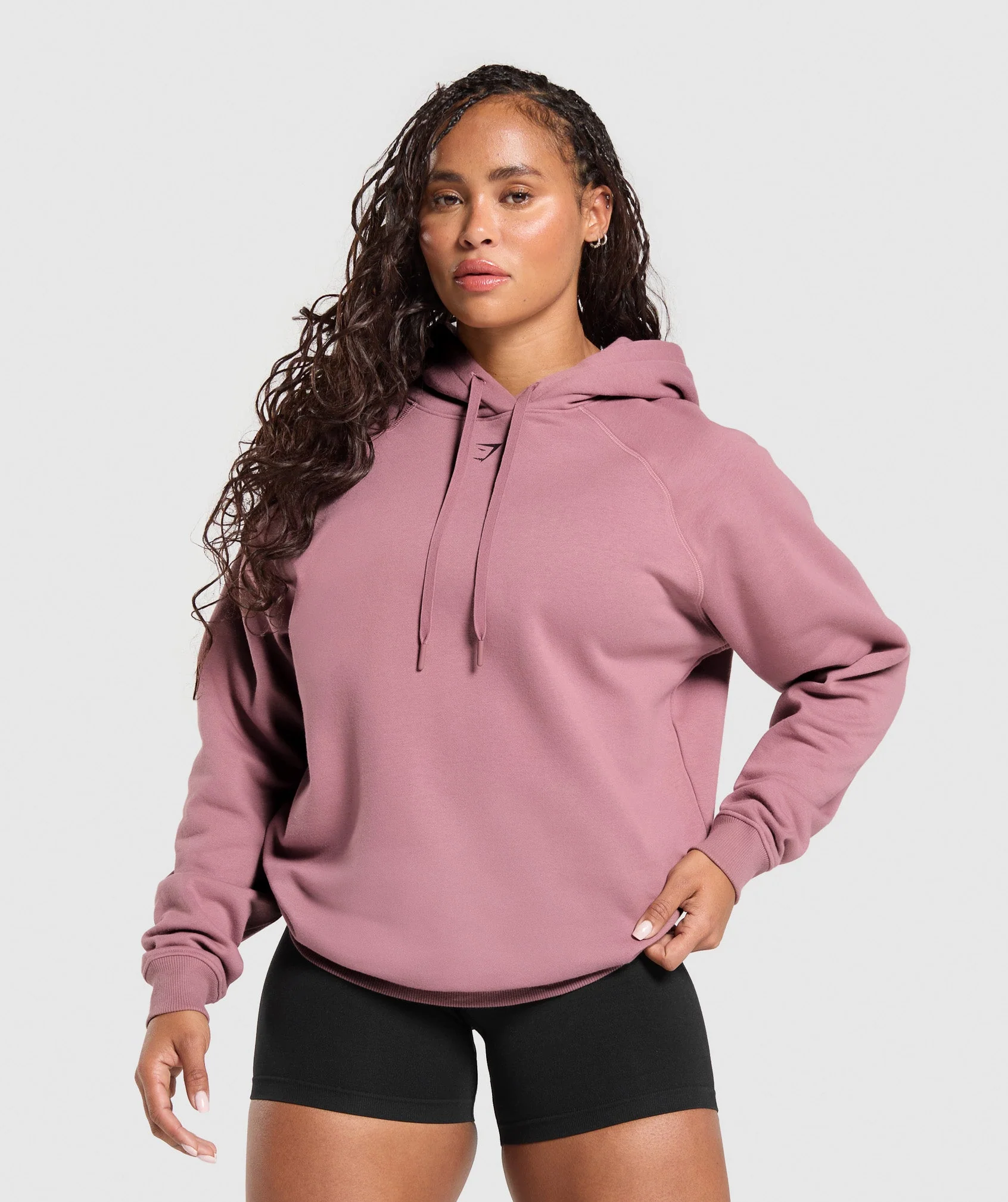 Gymshark Gritty Muscle Mommy Graphic Hoodie - Calm Pink - Image 2