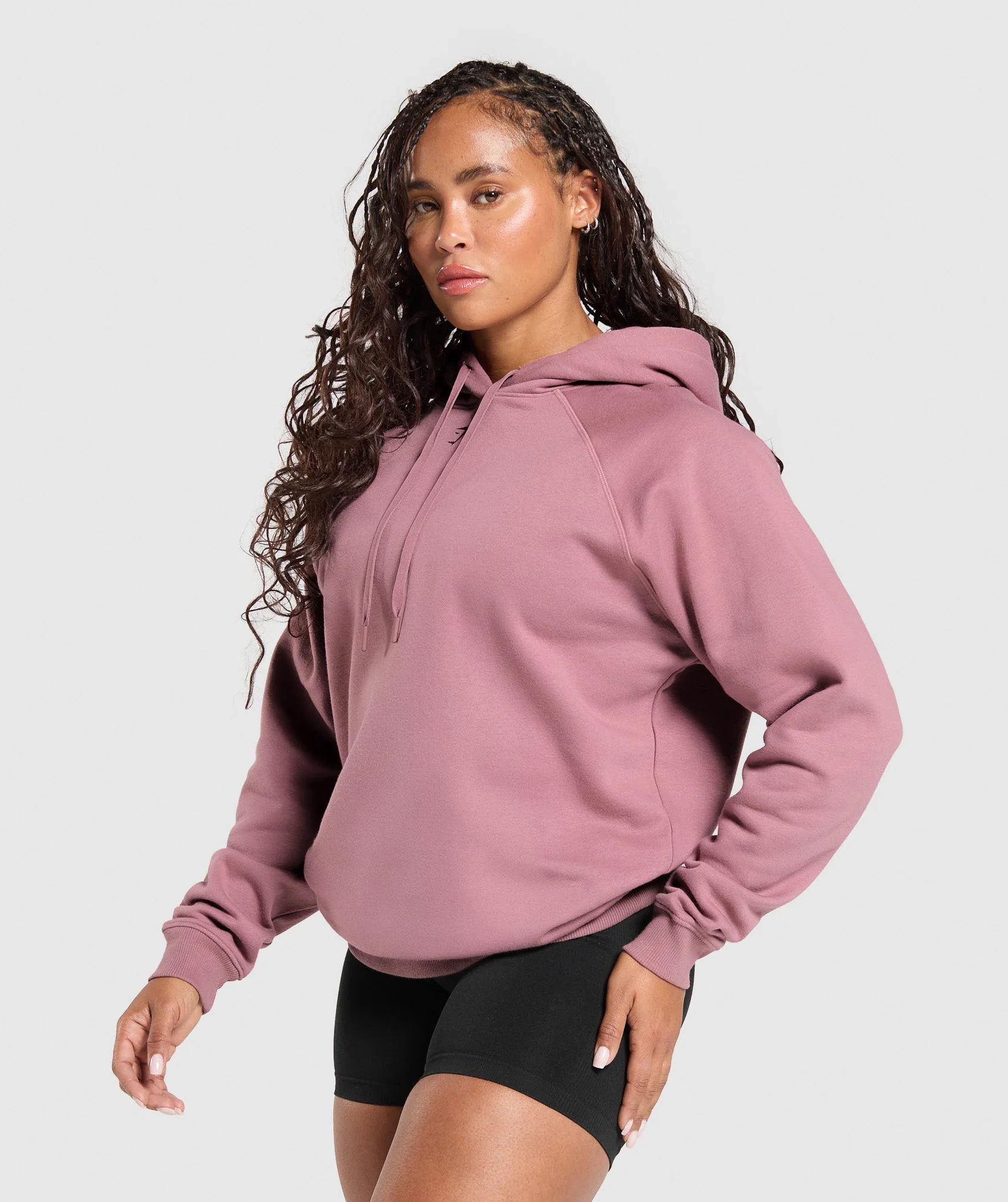 Gymshark Gritty Muscle Mommy Graphic Hoodie - Calm Pink - Image 3