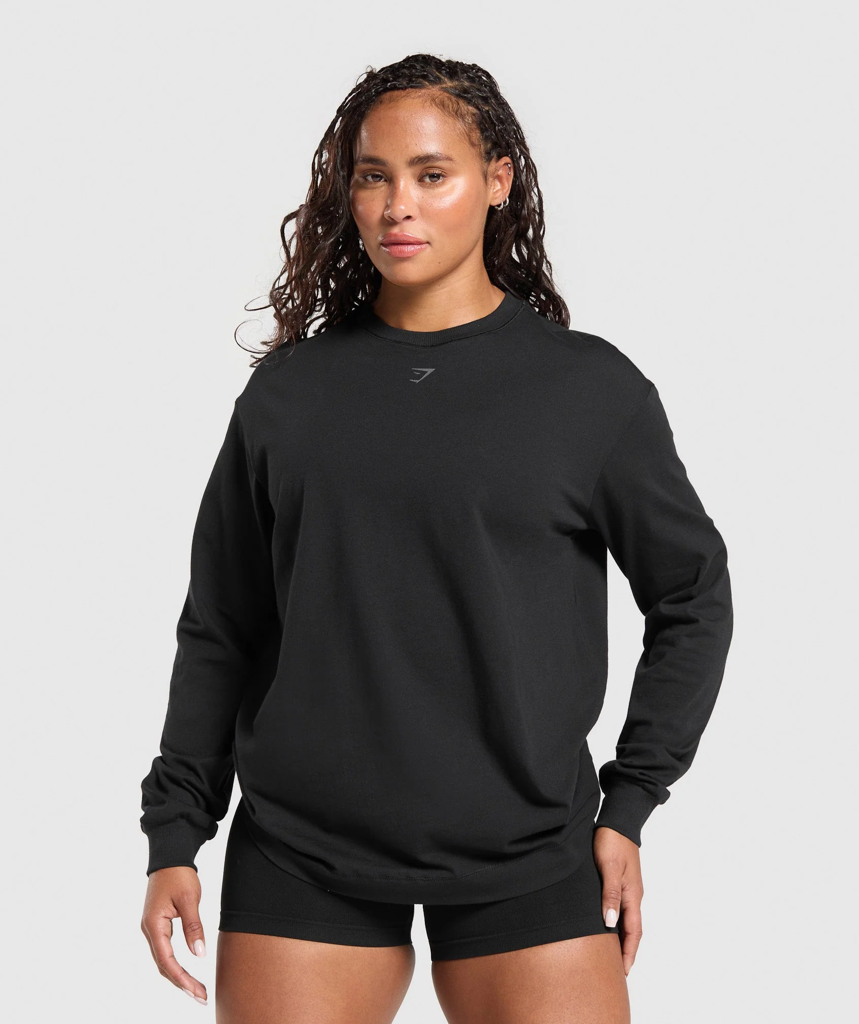 Gymshark Gritty Muscle Mommy Long Sleeve Top - Black - Image 2