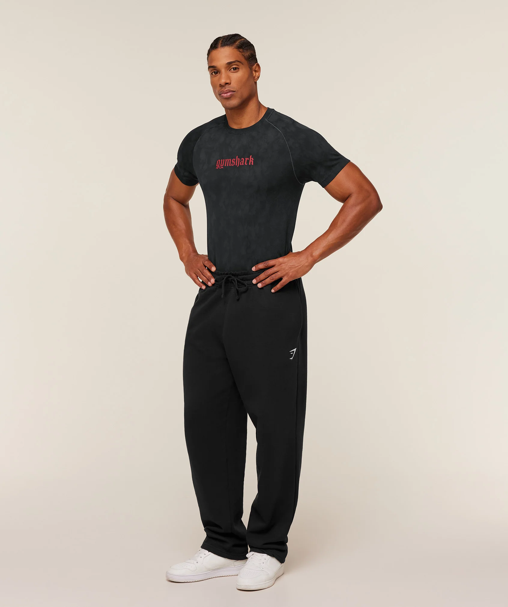 Gymshark Grunge Seamless T-Shirt - Black/Grey - Image 6