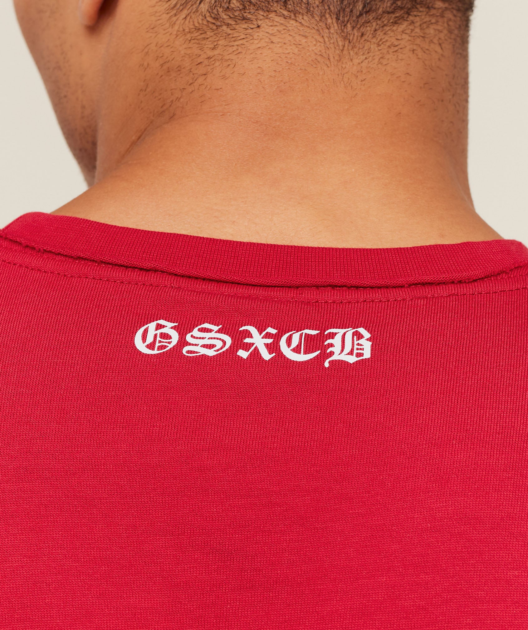 Gymshark x Carlos Belcast Cut off Tee - Carmine Red - Image 6
