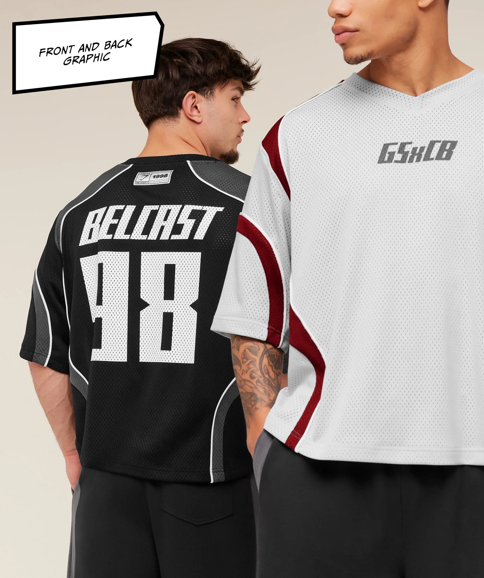 Gymshark x Carlos Belcast Mesh Jersey - GS Black - Image 3