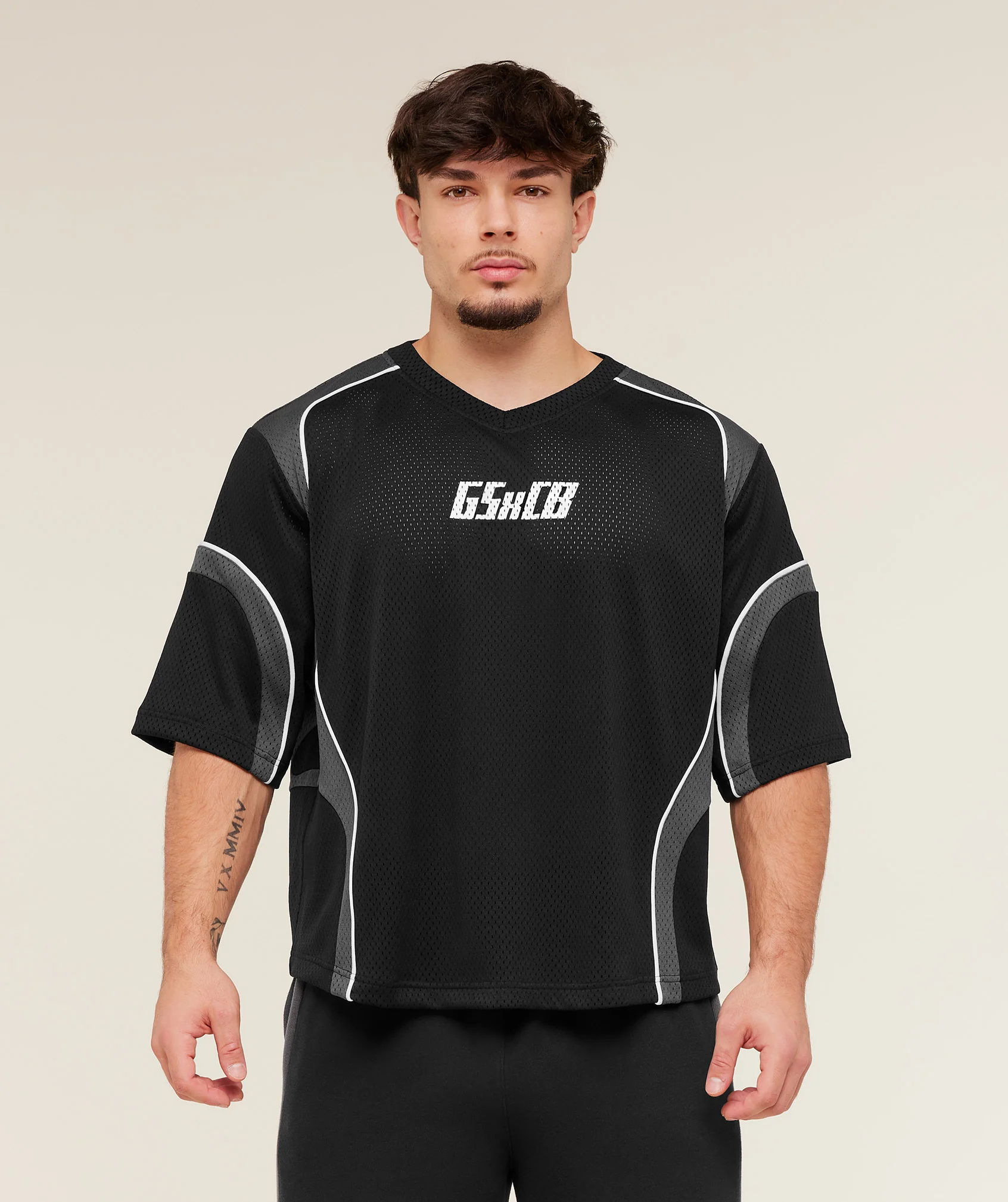 Gymshark x Carlos Belcast Mesh Jersey - GS Black - Image 4