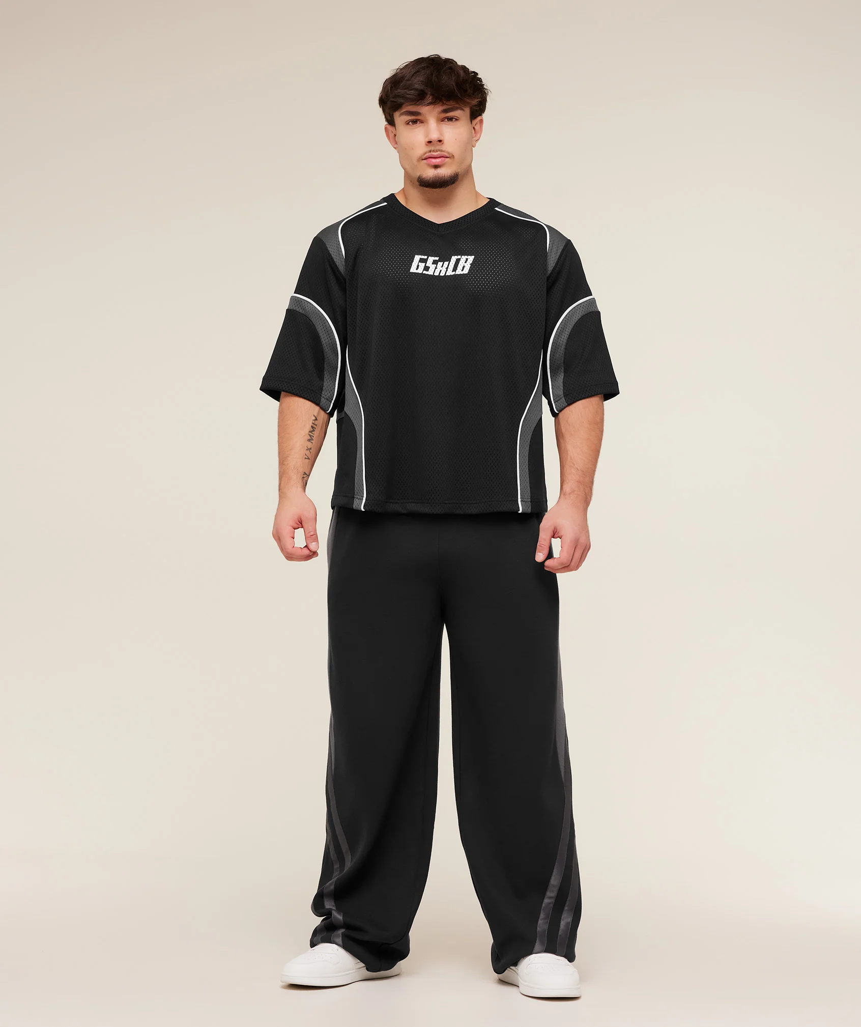 Gymshark x Carlos Belcast Mesh Jersey - GS Black - Image 6
