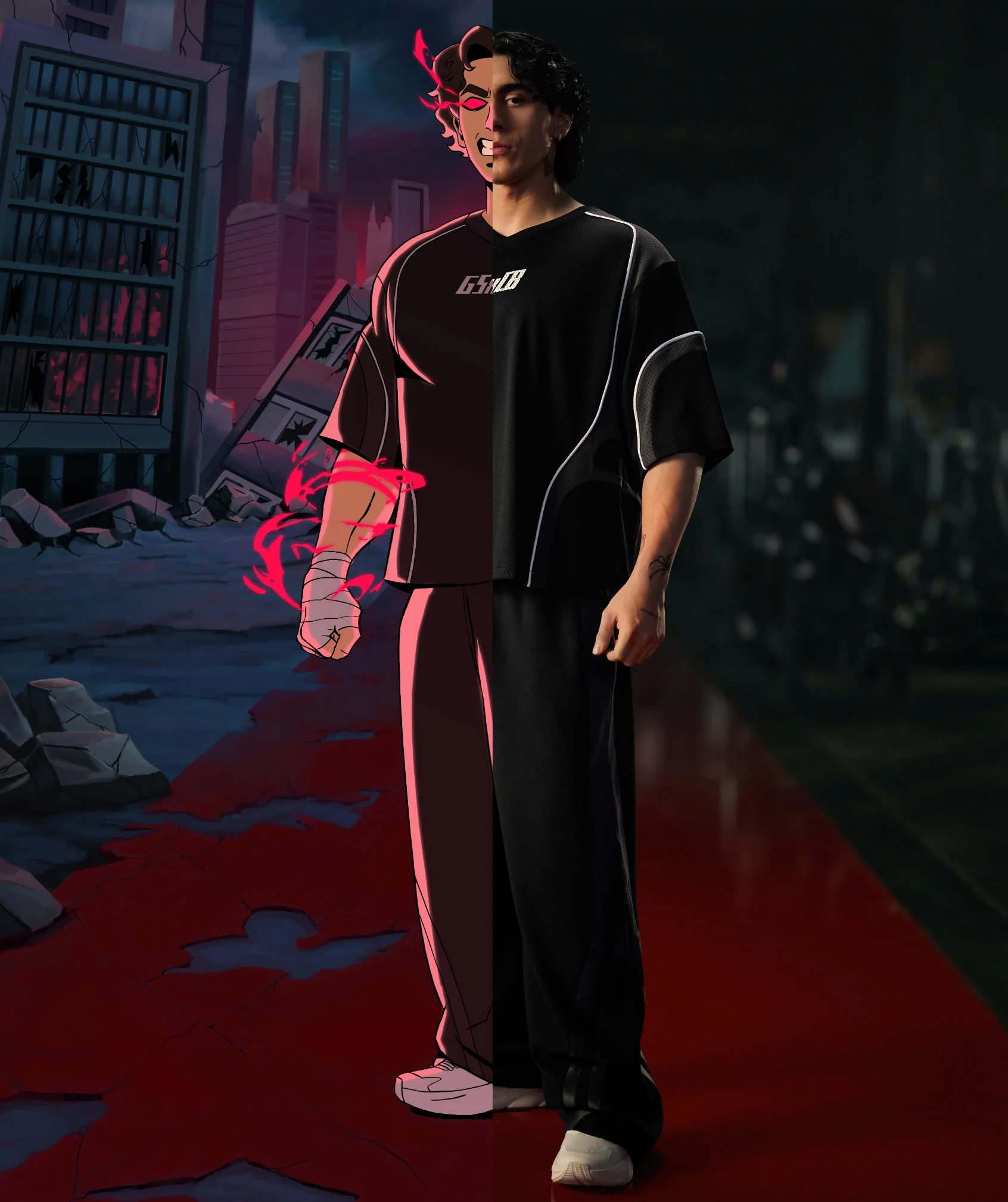 Gymshark x Carlos Belcast Track Pant - GS Black - Image 2