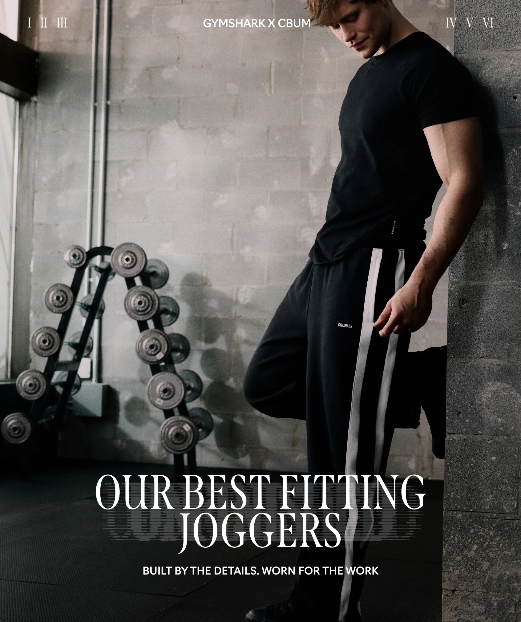 Gymshark x CBUM Straight Leg Jogger - Black - Image 3
