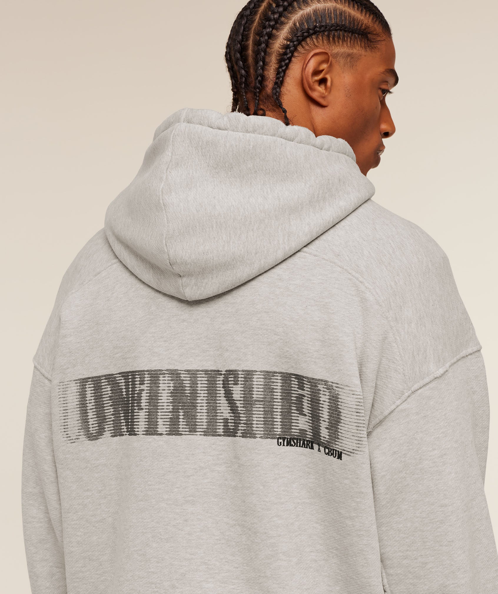 Gymshark x CBUM Washed Hoodie - Bros Stone Grey Marl - Image 8