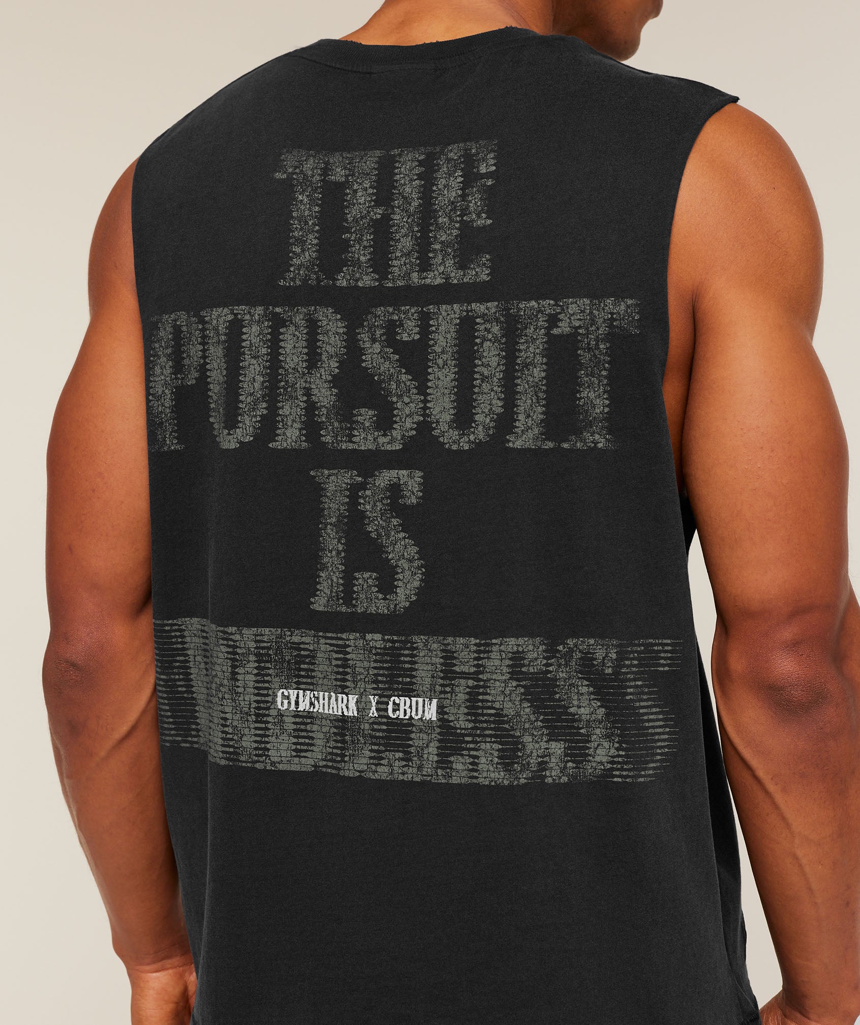 Gymshark x CBUM Washed Sleeveless T-Shirt - Black - Image 4