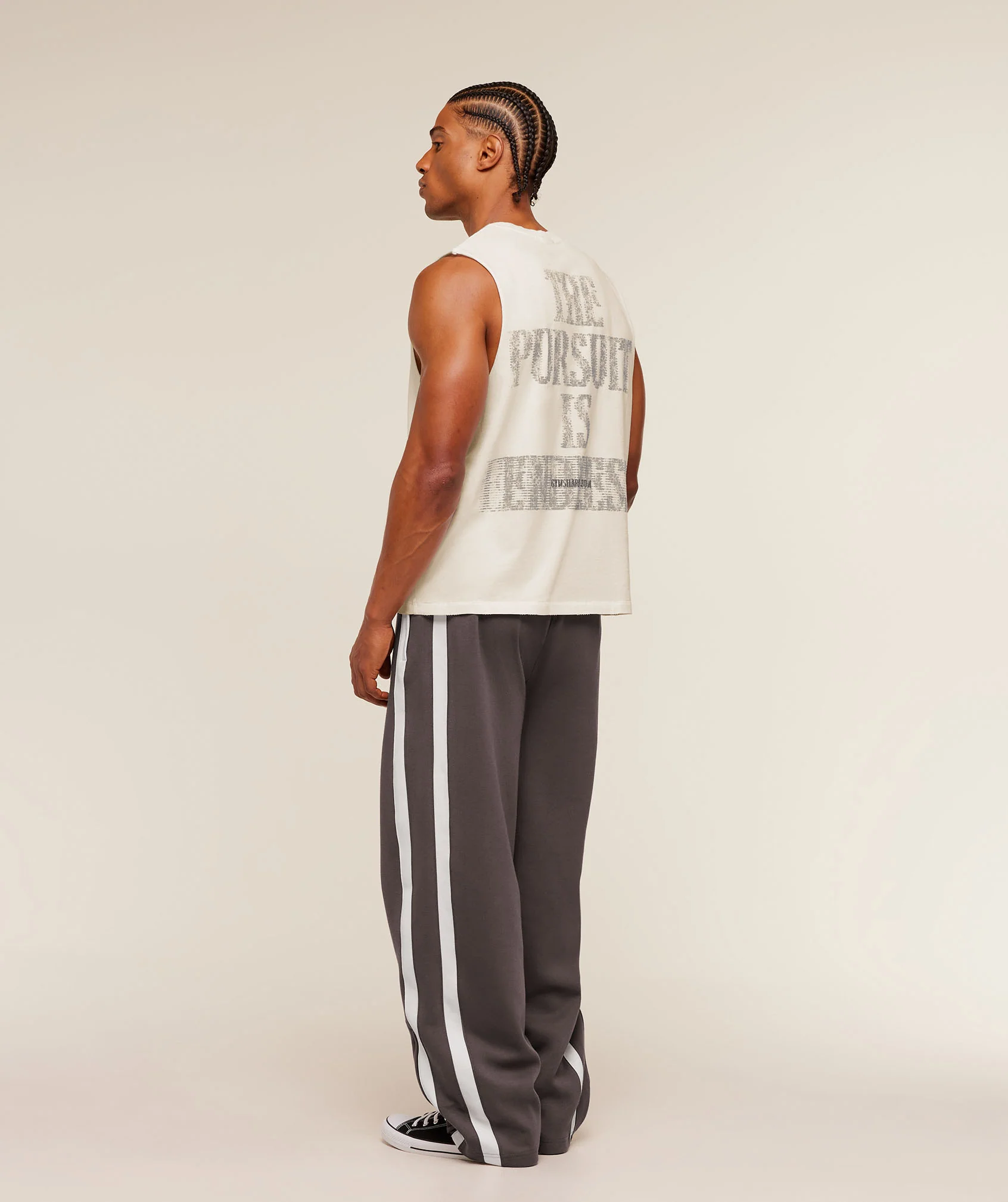 Gymshark x CBUM Washed Sleeveless T-Shirt - Soft White - Image 7