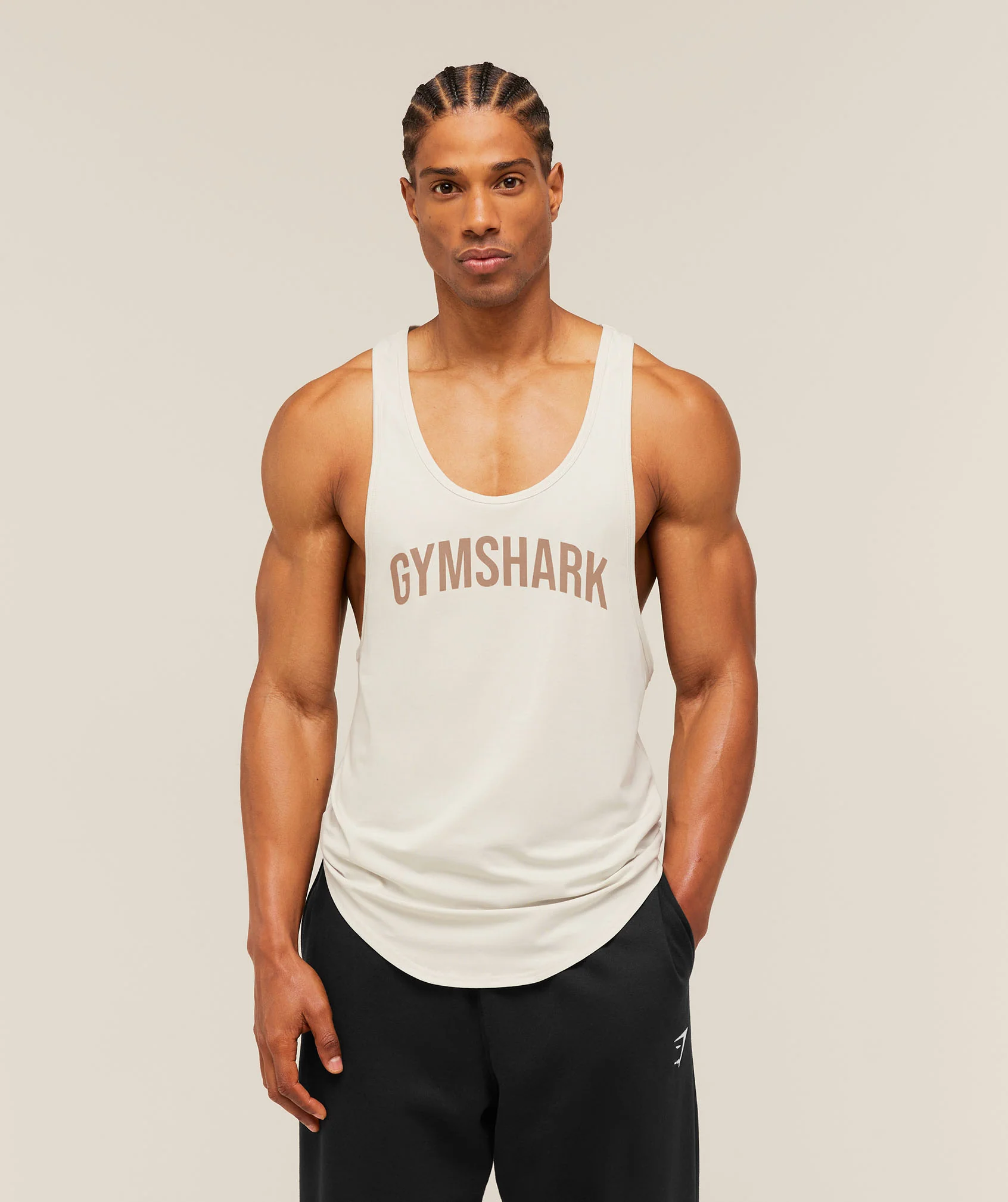 Gymshark x Frazetta Power Stringer - Tinted White - Image 2