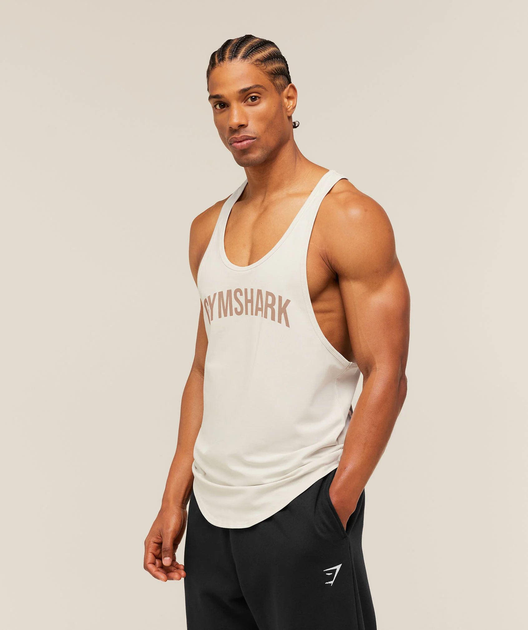 Gymshark x Frazetta Power Stringer - Tinted White - Image 3