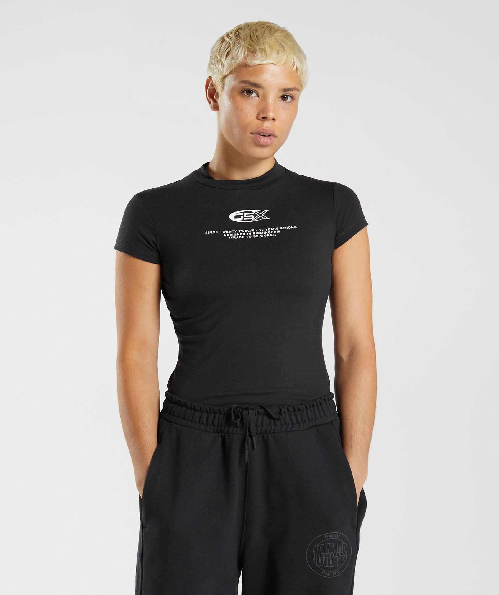 Gymshark GS10 Year Body Fit T-Shirt - Black