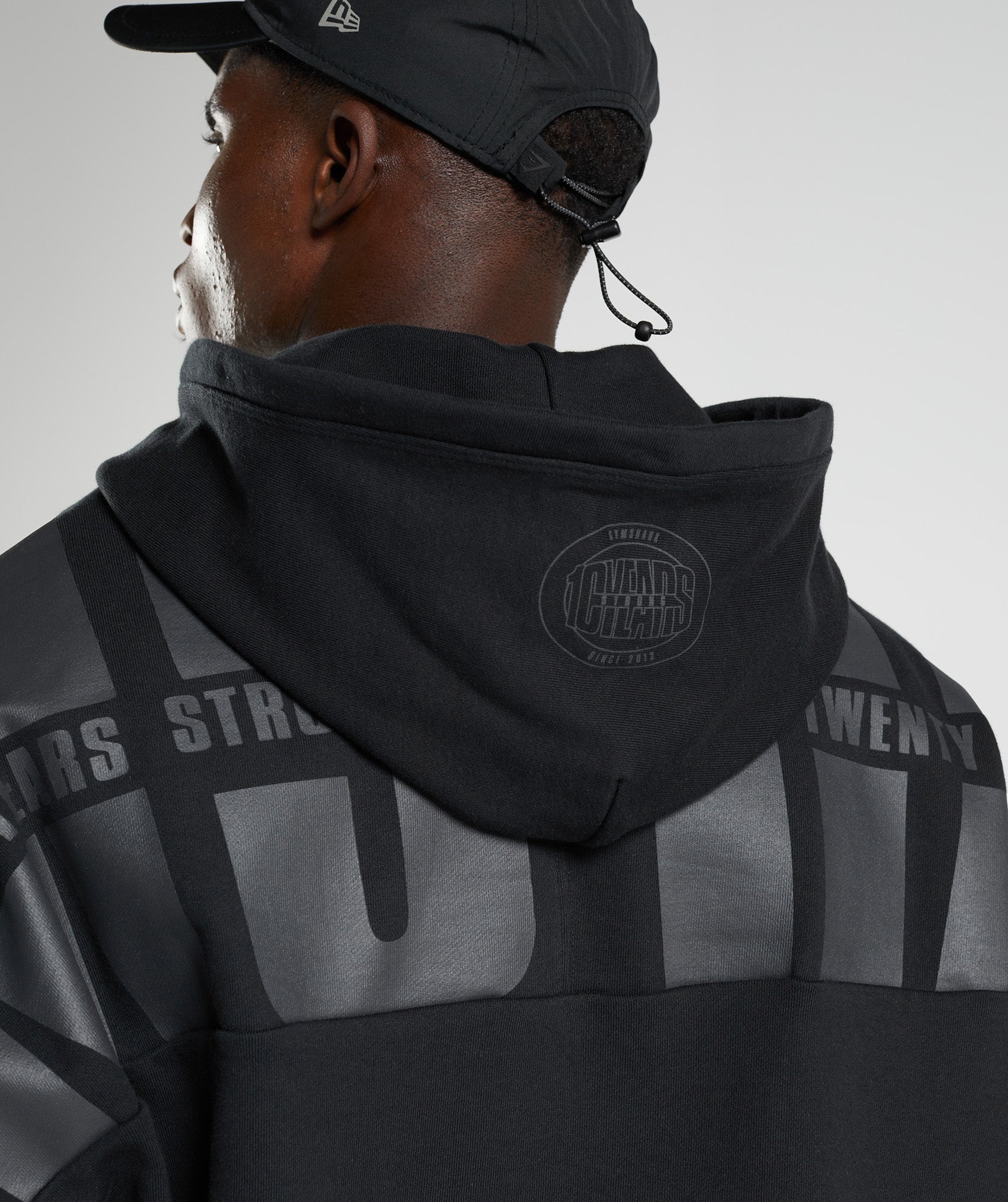 Gymshark GS10 Year Hoodie - Black - Image 6