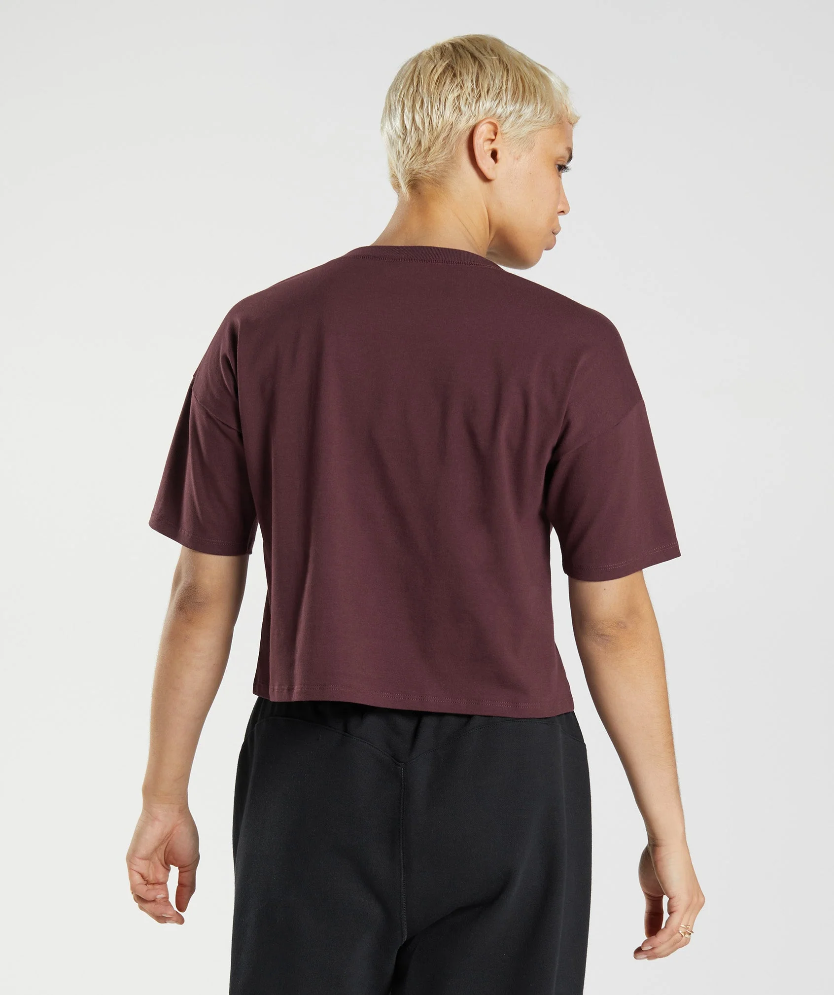Gymshark GS10 Year Midi Top - Baked Maroon - Image 2