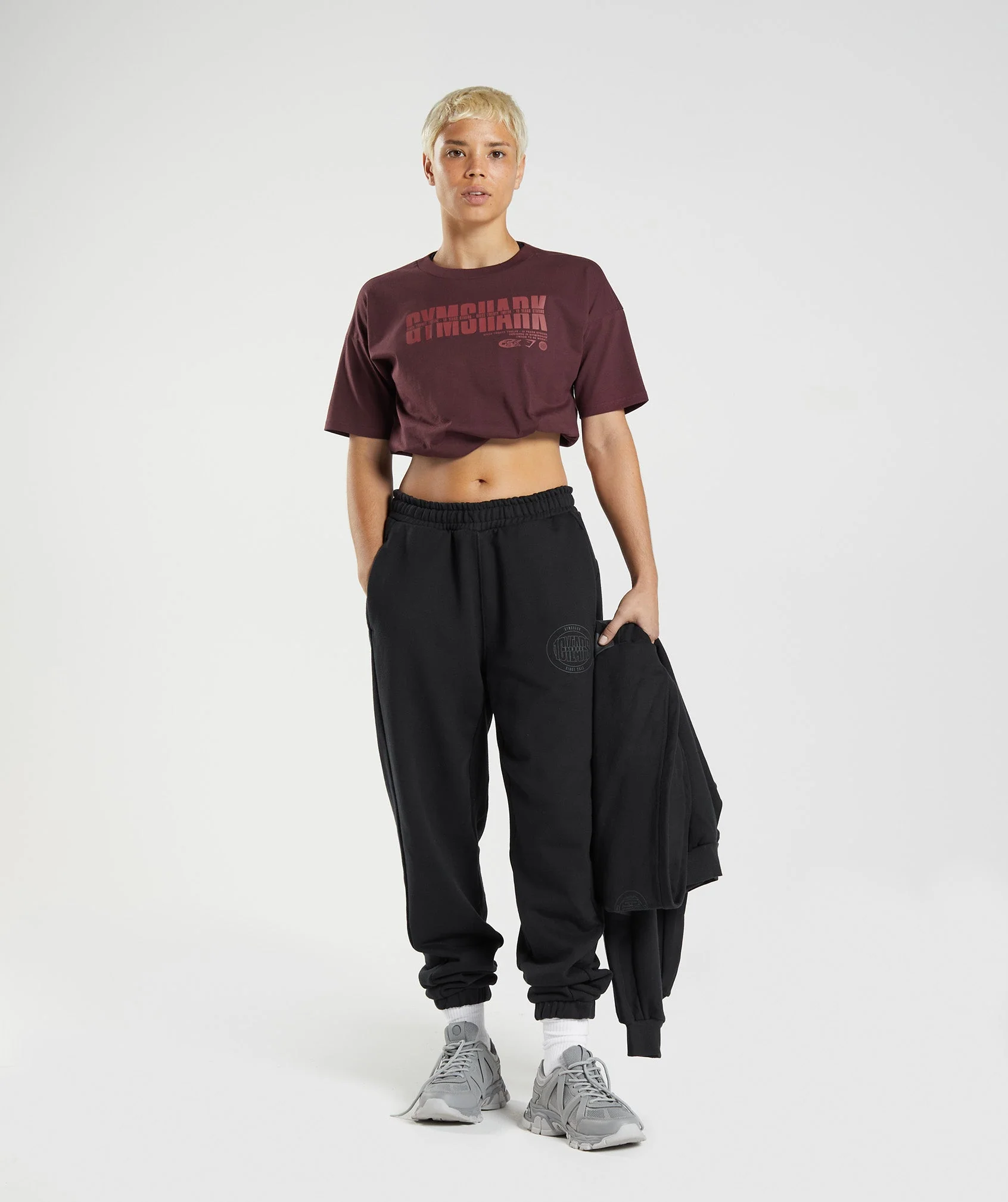 Gymshark GS10 Year Midi Top - Baked Maroon - Image 4