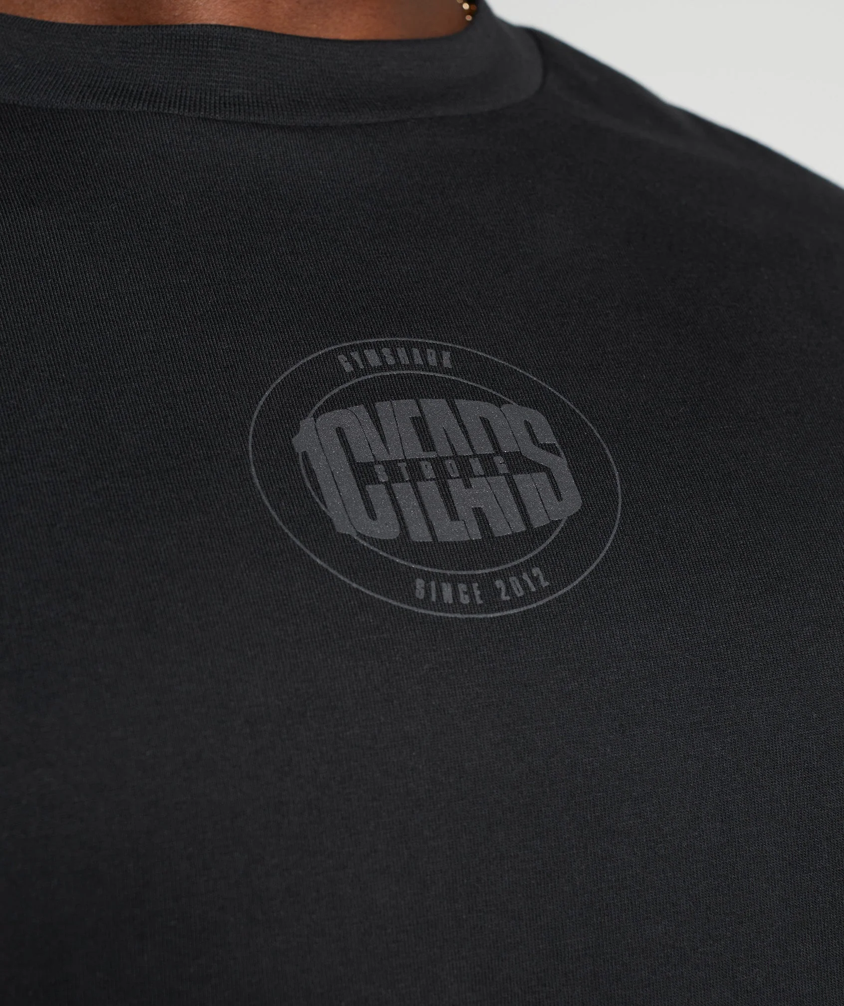 Gymshark GS10 Year Oversized Long Sleeve T-Shirt - Black - Image 6