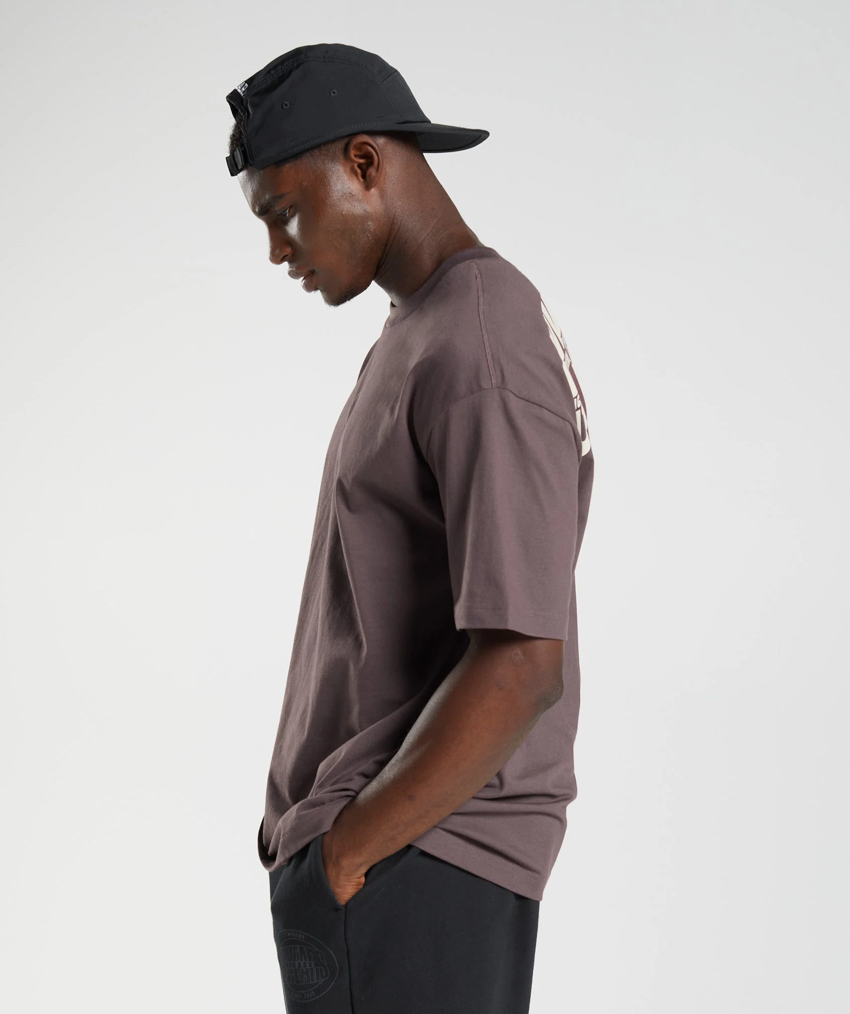 Gymshark GS10 Year Oversized T-Shirt - Chocolate Brown - Image 3
