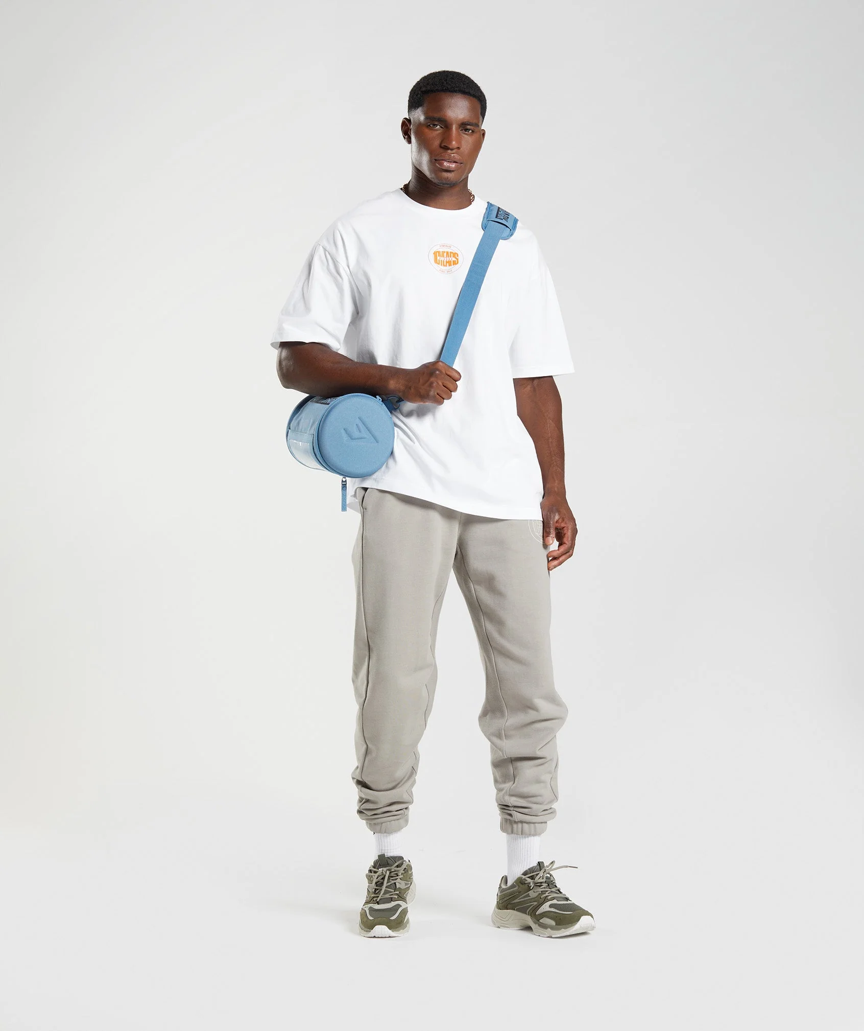 Gymshark GS10 Year Oversized T-Shirt - White - Image 4