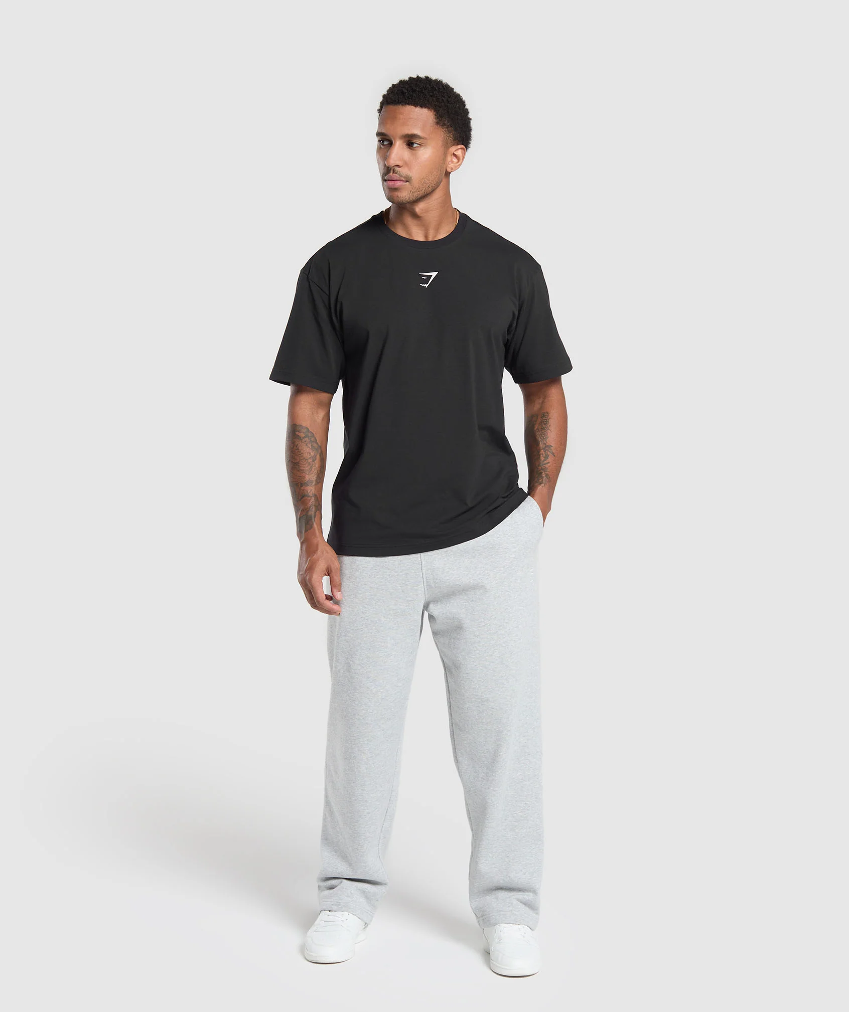 Gymshark GS66 Graphic Oversized T-Shirt - Black - Image 5