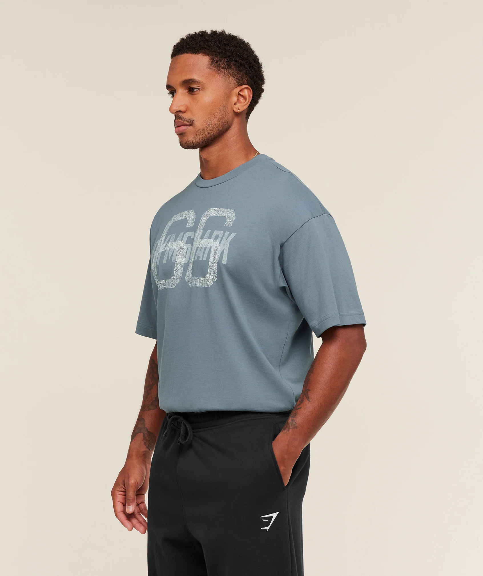 Gymshark GS66 T-Shirt - Iron Blue - Image 3