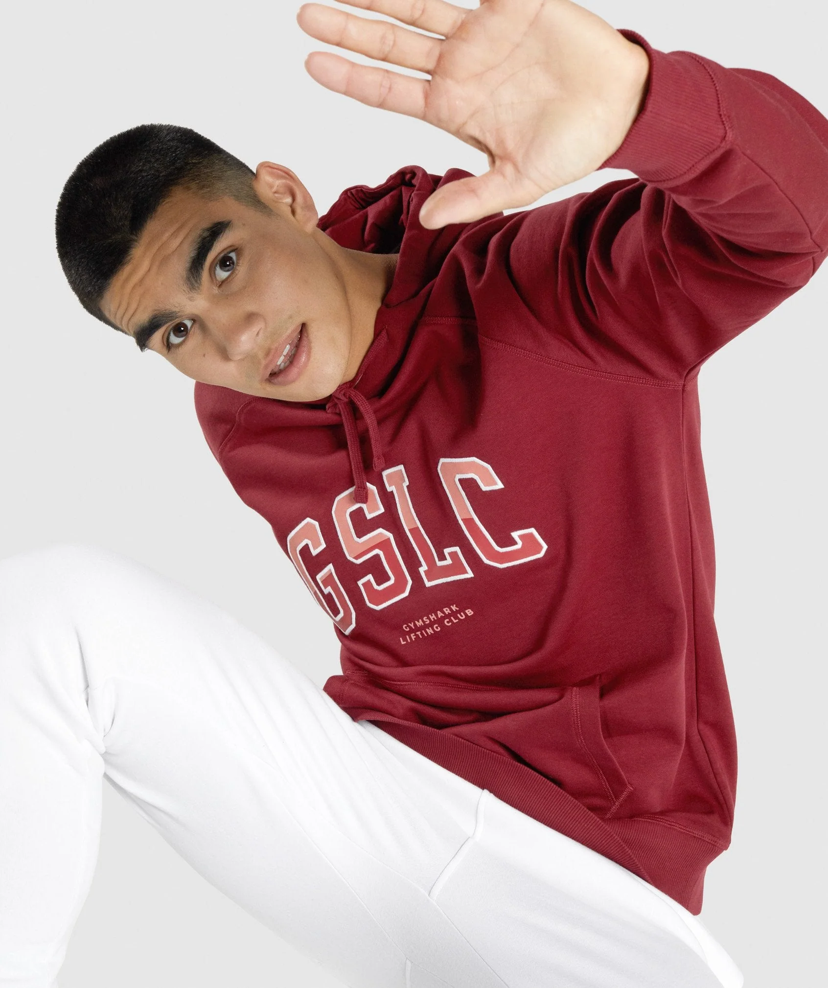 Gymshark GSLC Collegiate Hoodie - Burgundy - Image 3
