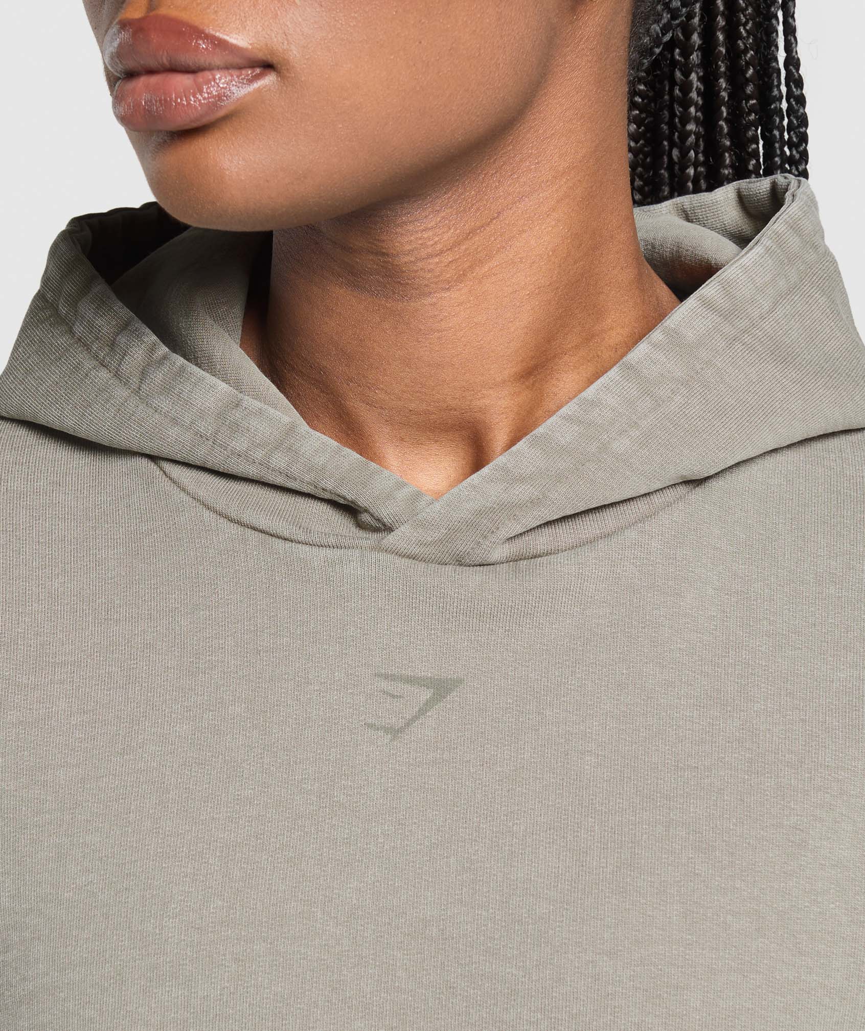 Gymshark GSLC Graphic Oversized Hoodie - Linen Brown - Image 5