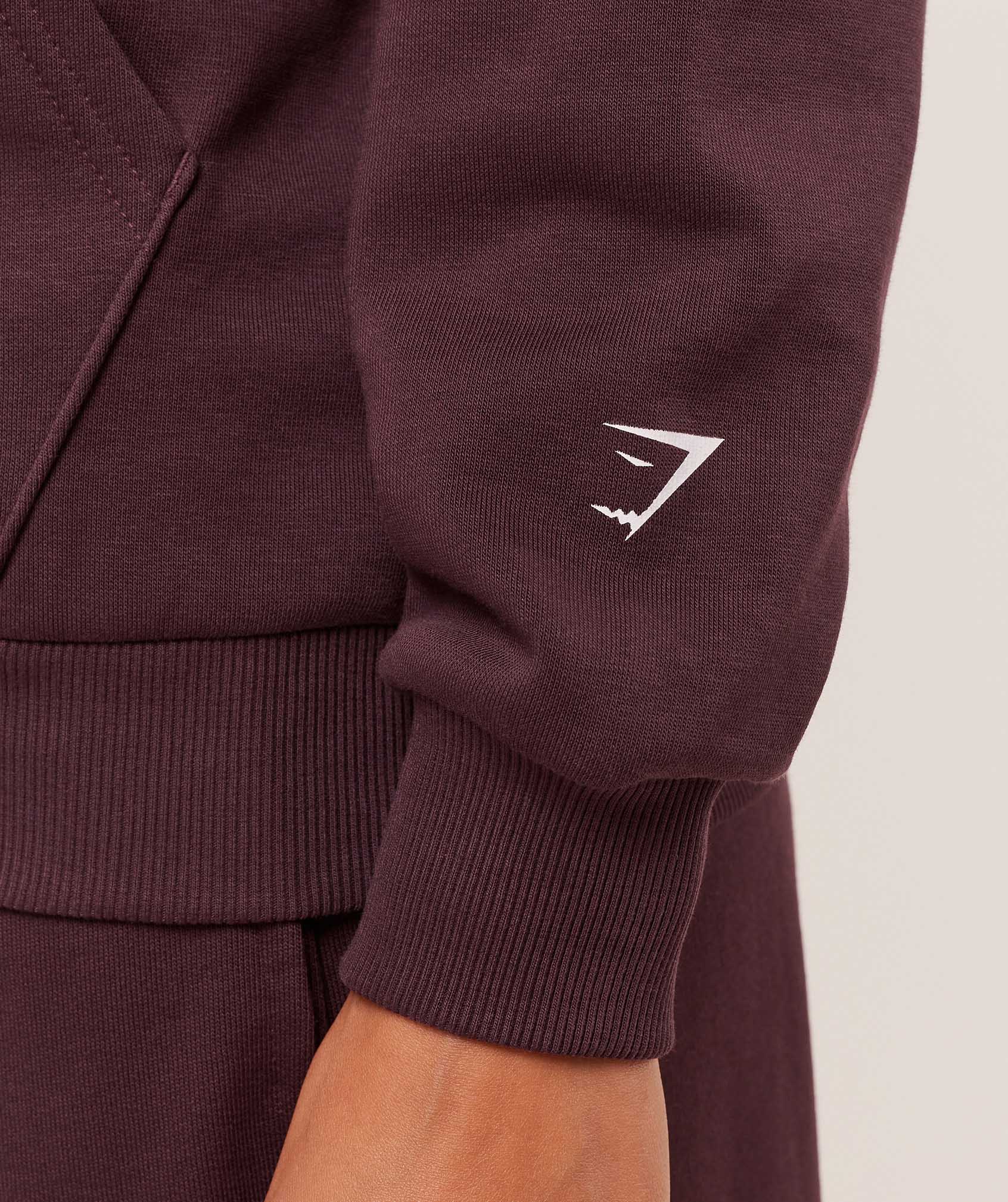 Gymshark GSLC Graphic Zip Up Hoodie - Cherry Purple - Image 6