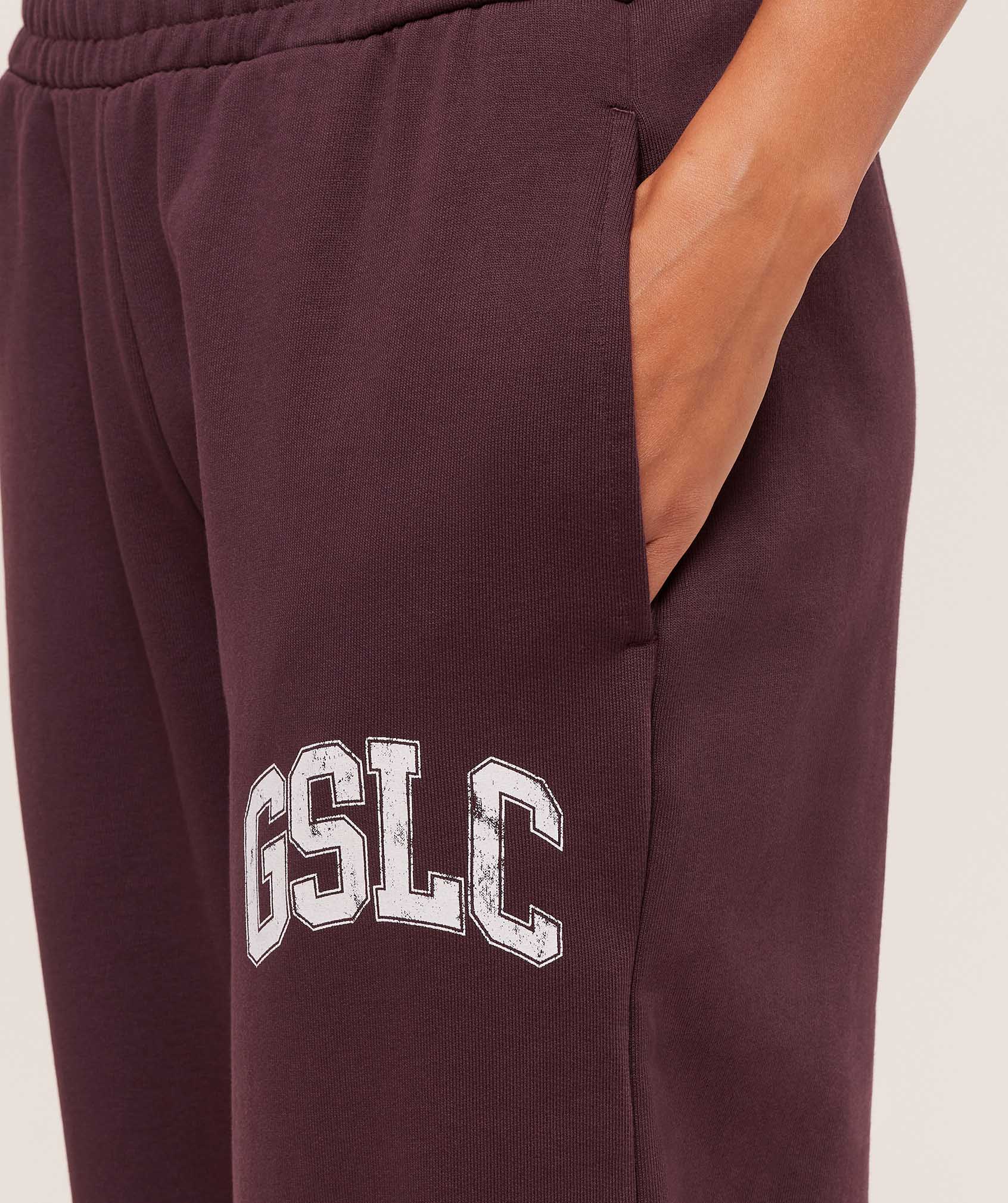 Gymshark GSLC Lifting Club Straight Leg Joggers - Cherry Purple - Image 3