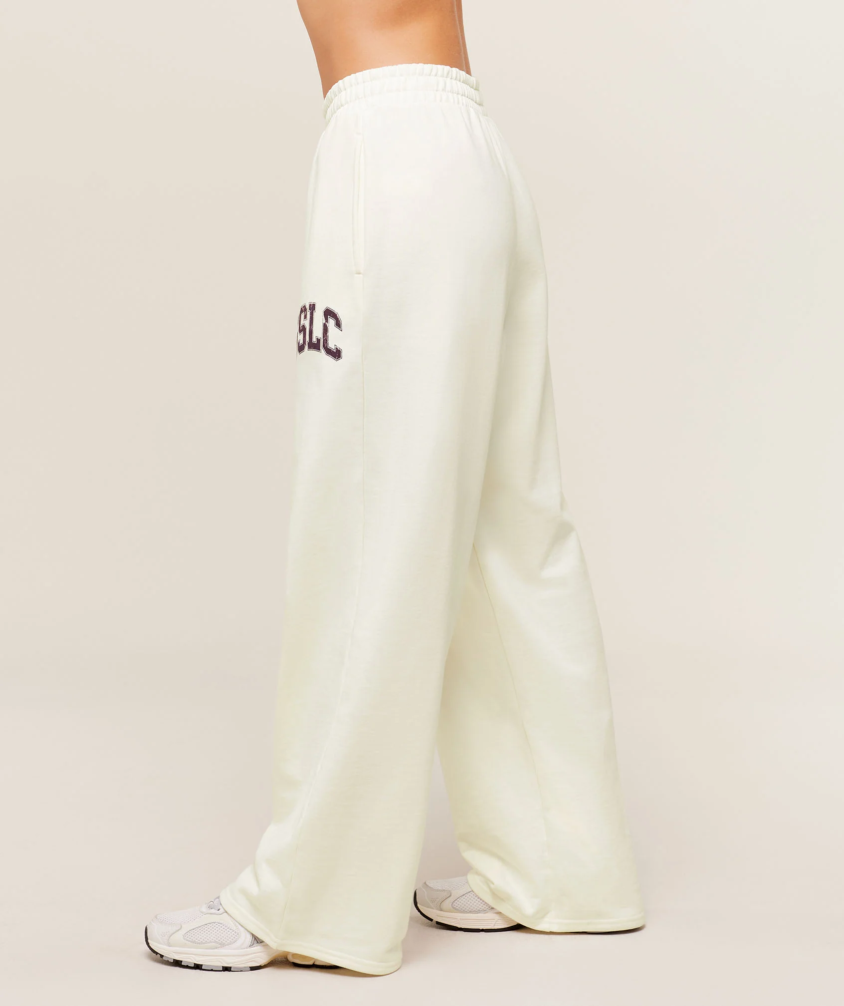 Gymshark GSLC Lifting Club Straight Leg Joggers - Soft White - Image 3
