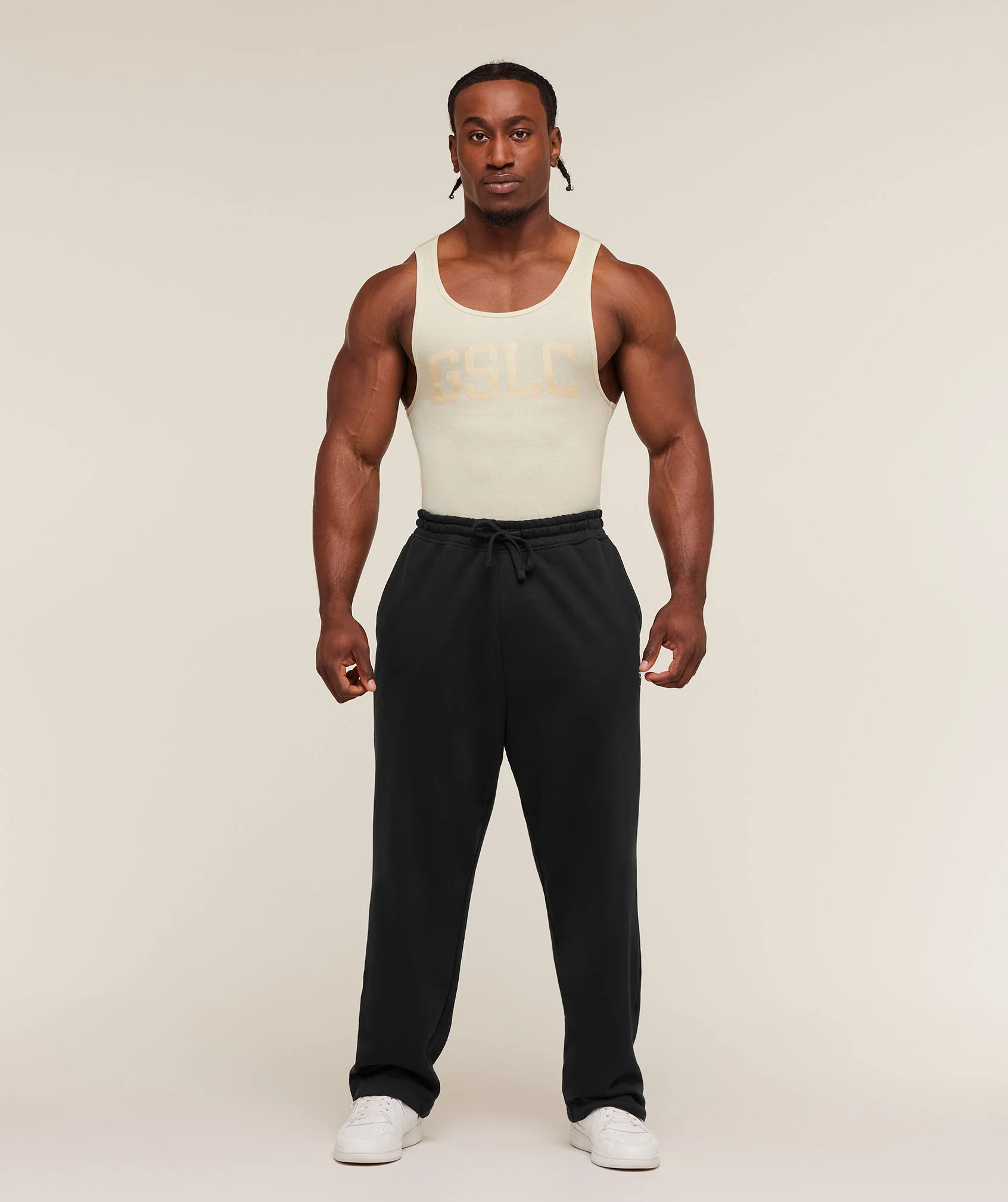 Gymshark GSLC Ribbed Tank - Oat White - Image 4