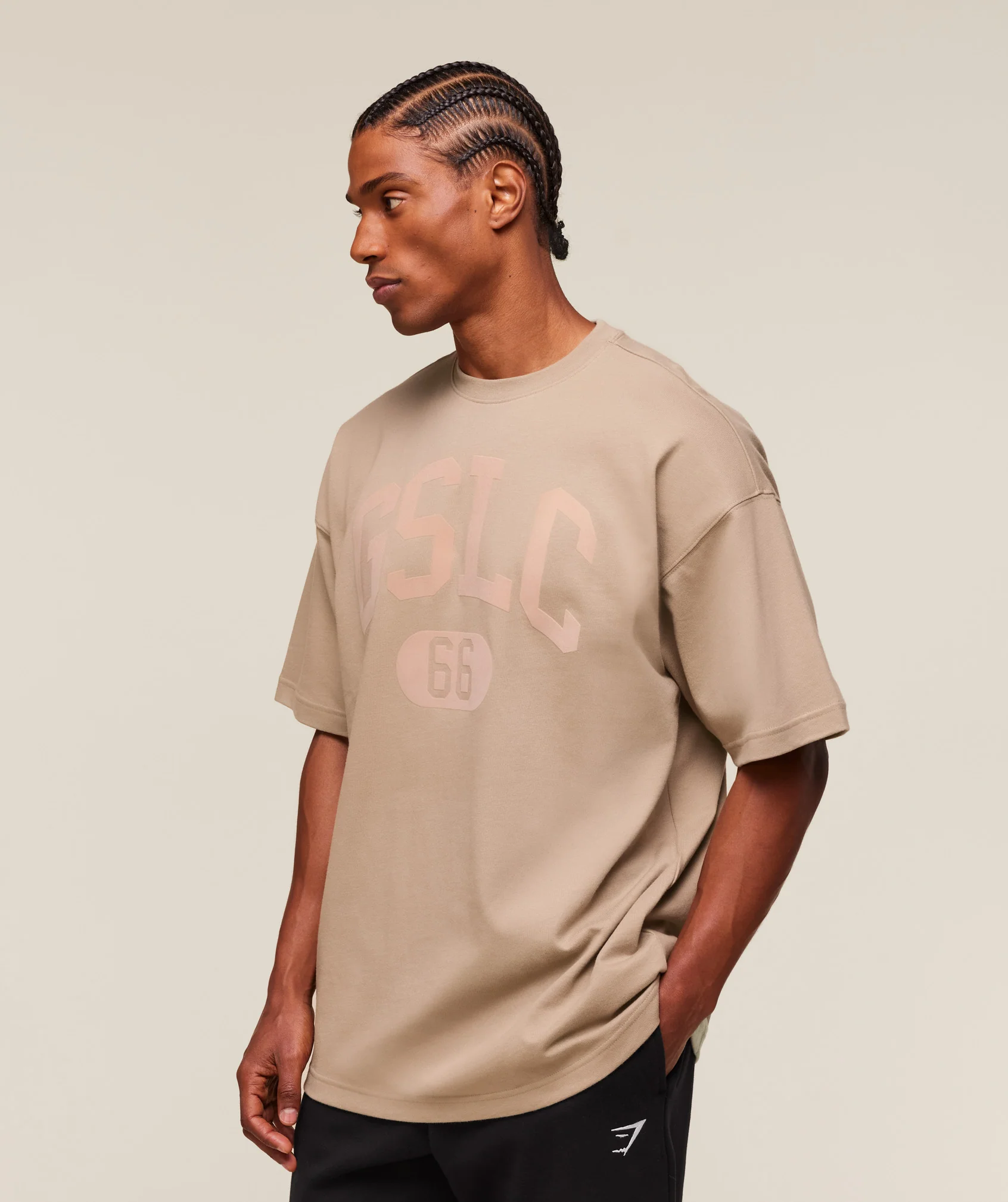 Gymshark GSLC T-Shirt - Cement Brown - Image 4